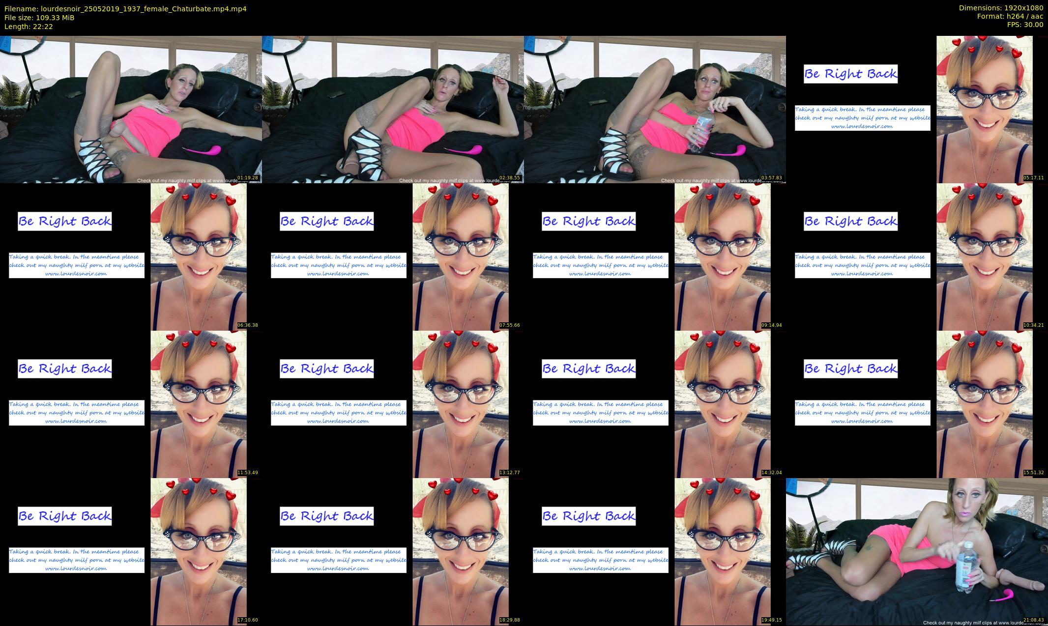 lourdesnoir — 23 minute Chaturbate female cam show recording, 1080p, May 25, 2019