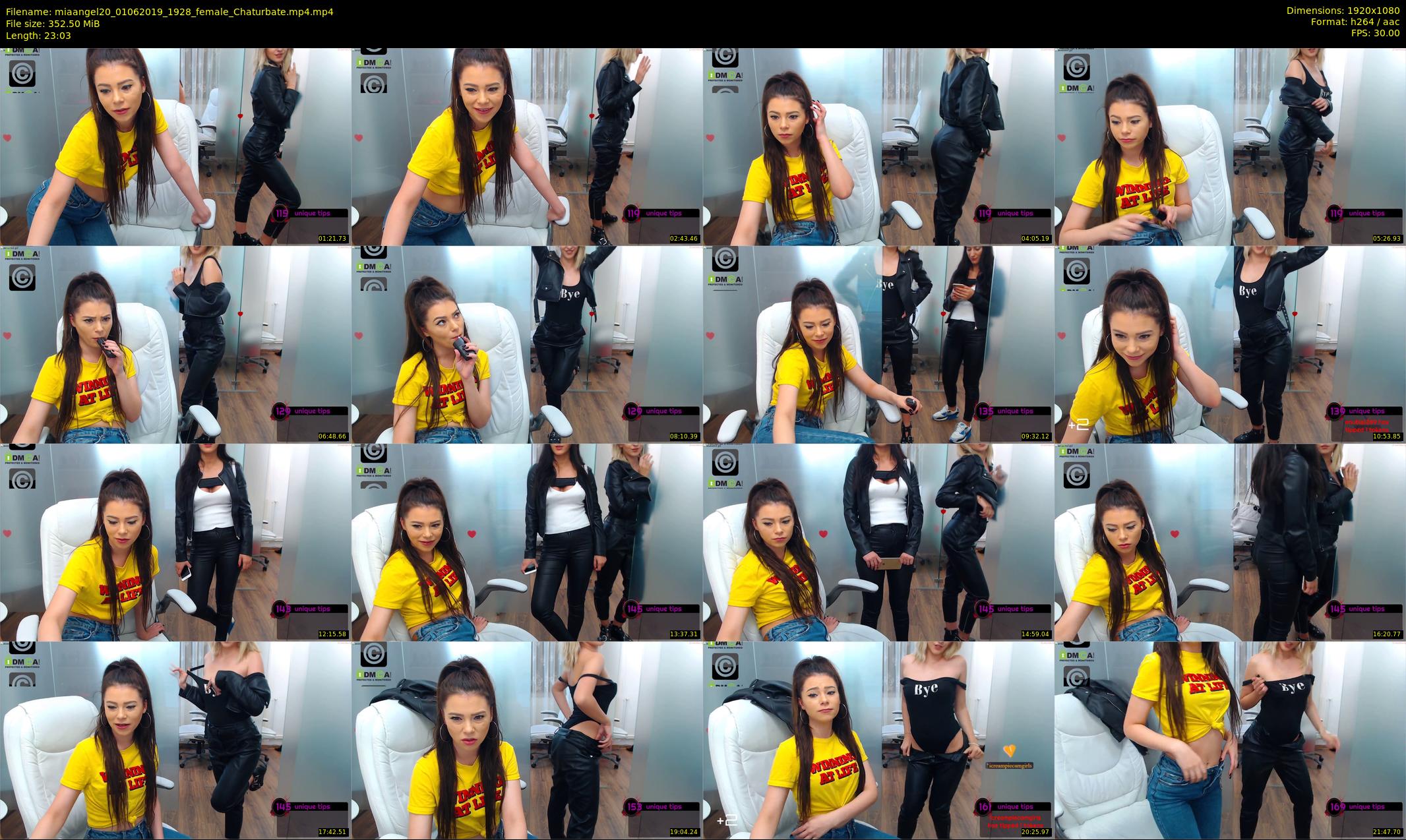 miaangel20 — 24 minute Chaturbate female cam show recording, 1080p, Jun 1, 2019