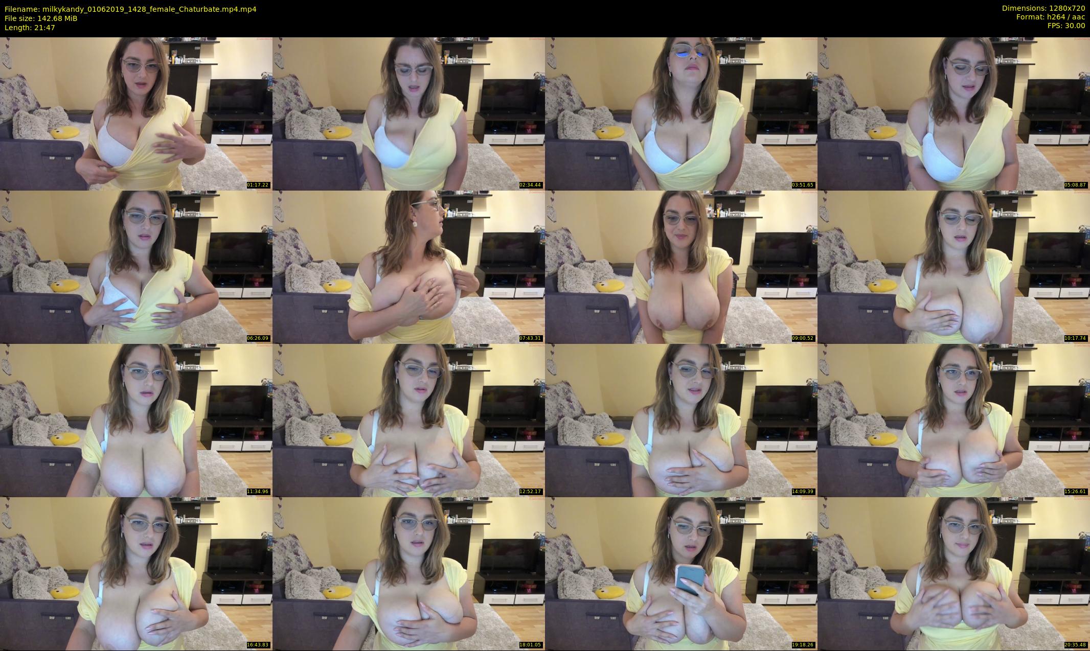 milkykandy — 22 minute Chaturbate female cam show recording, 720p, Jun 1, 2019