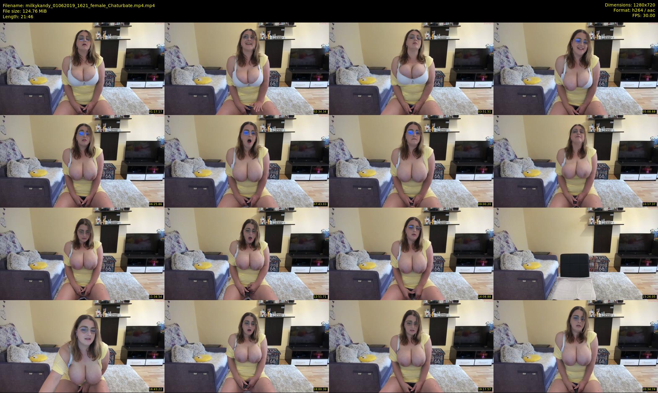 milkykandy — 22 minute Chaturbate female cam show recording, 720p, Jun 1, 2019