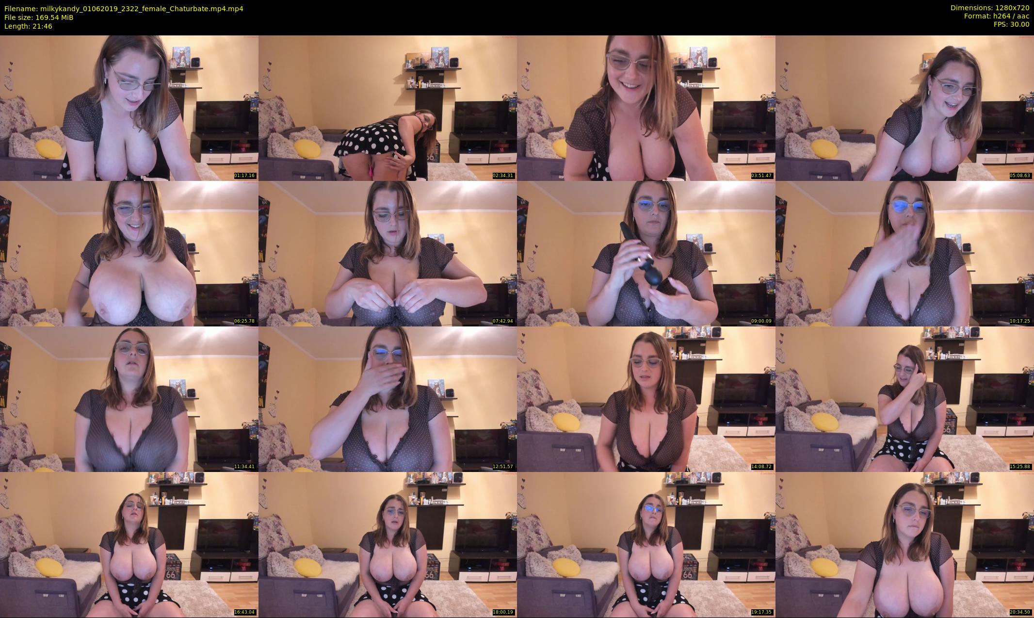 milkykandy — 22 minute Chaturbate female cam show recording, 720p, Jun 1, 2019