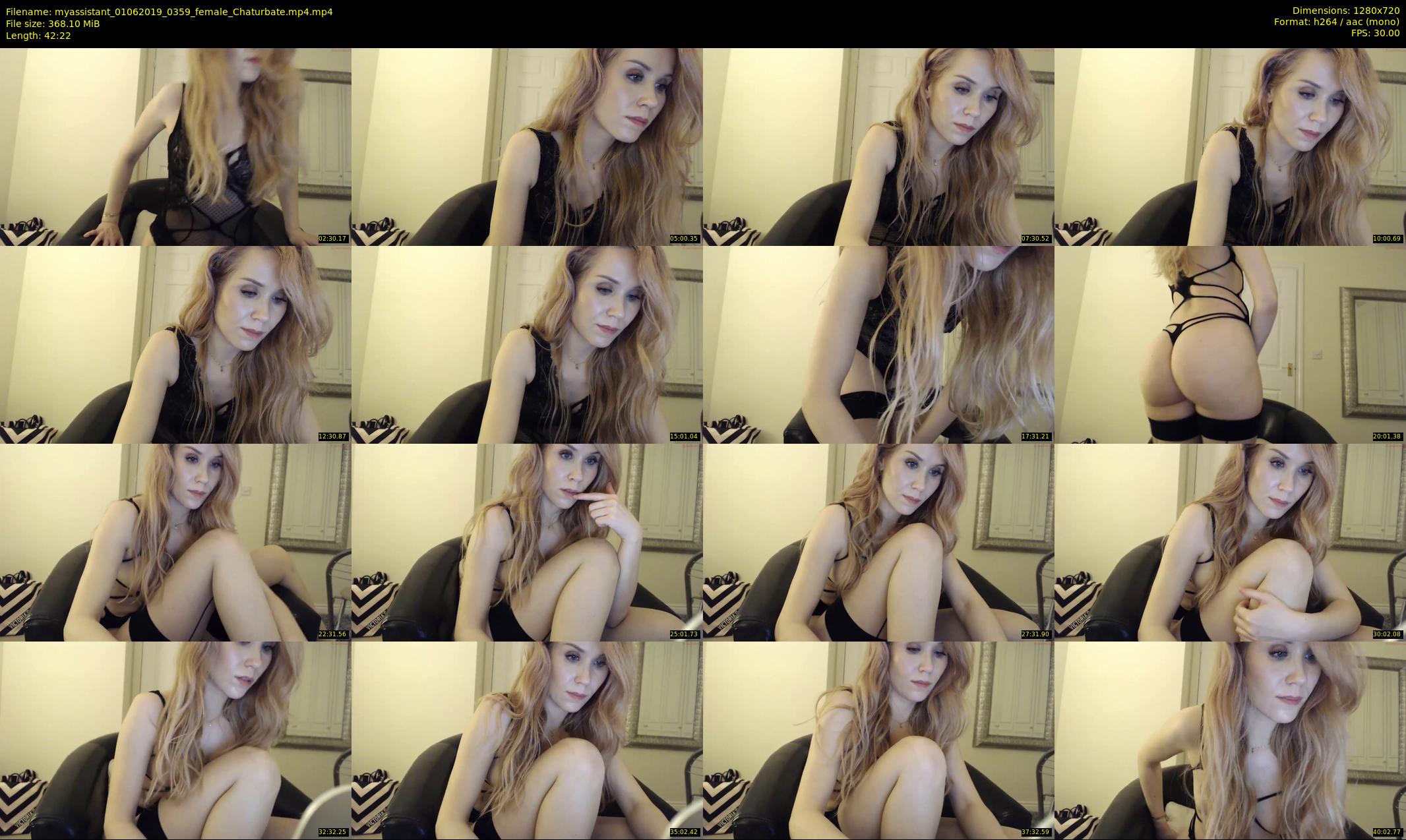 myassistant — 43 minute Chaturbate female cam show recording, 720p, Jun 1, 2019