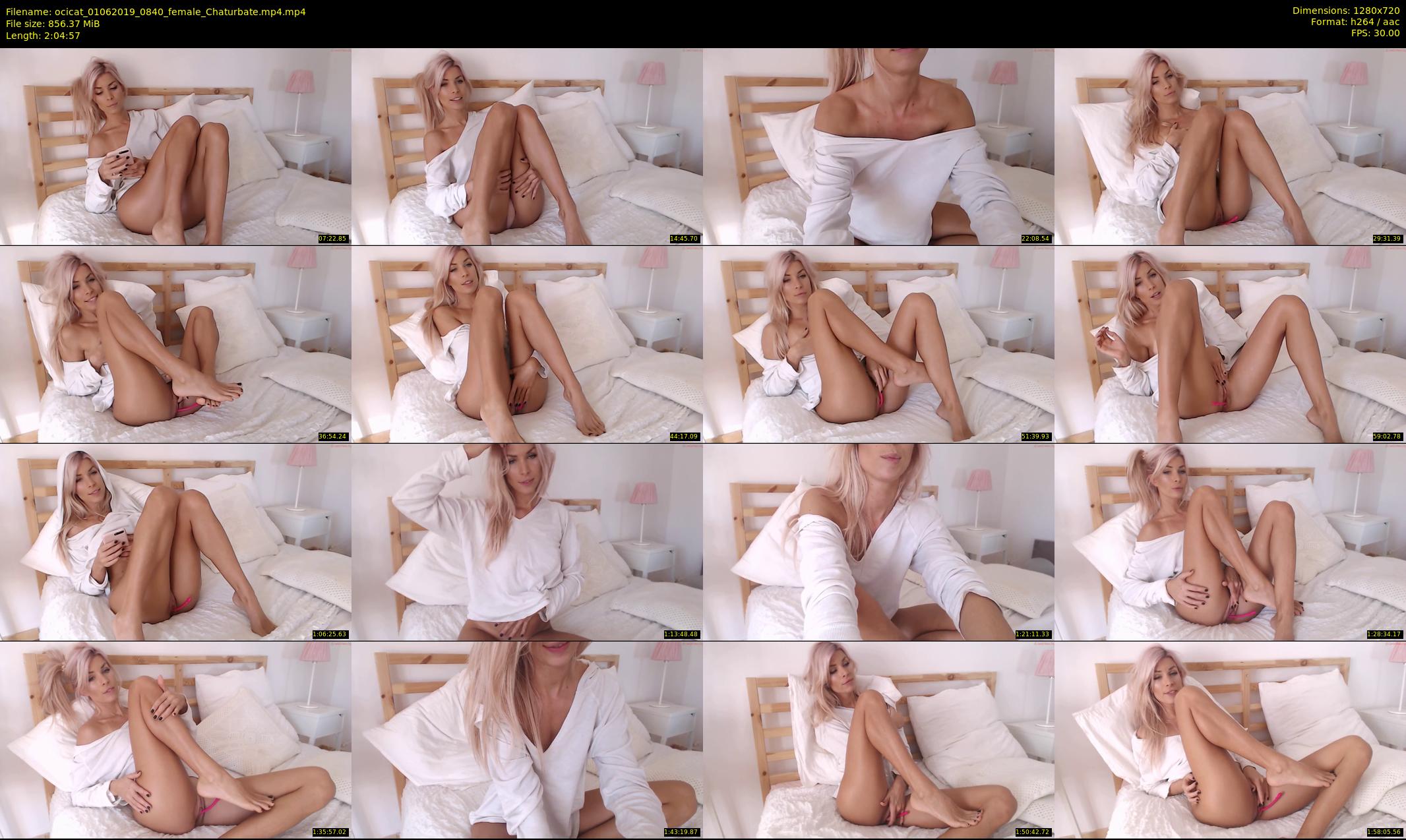ocicat — 125 minute Chaturbate female cam show recording, 720p, Jun 1, 2019