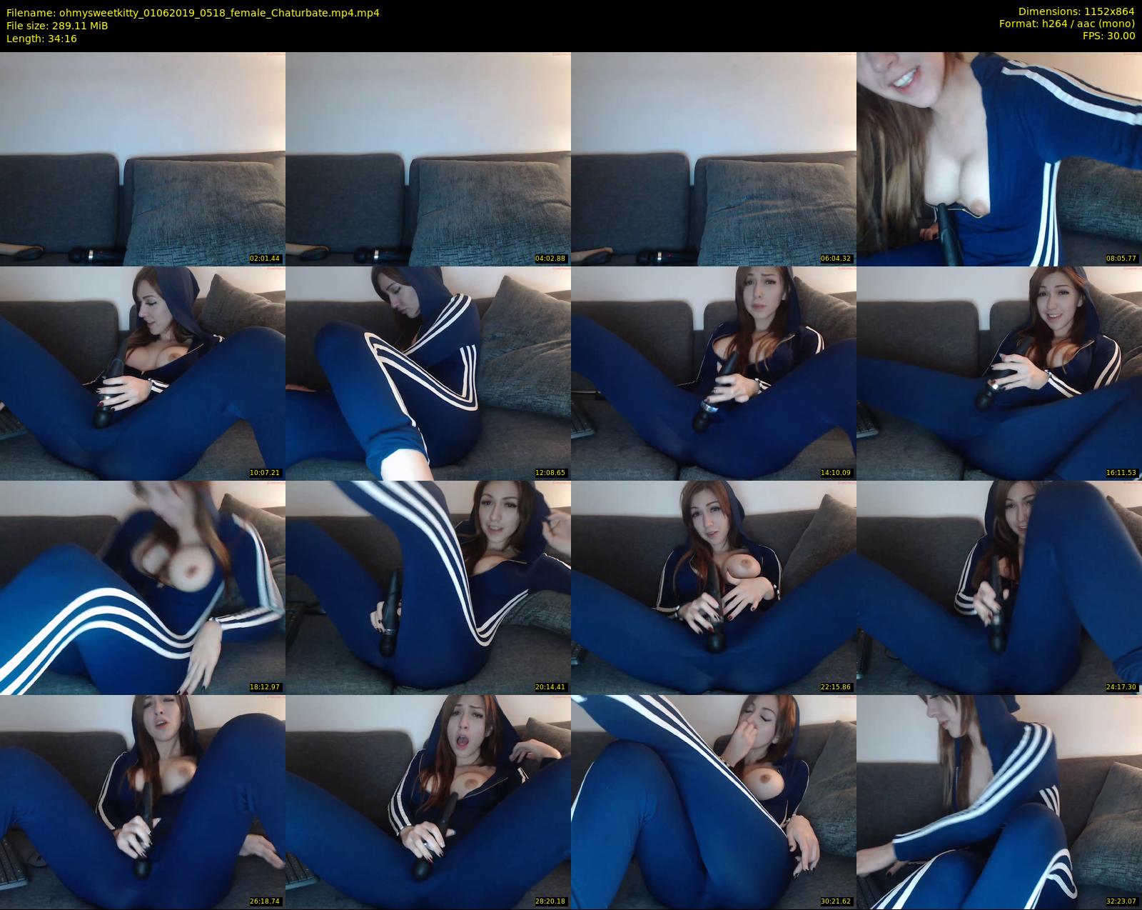 ohmysweetkitty — 35 minute Chaturbate female cam show recording, 720p, Jun 1, 2019