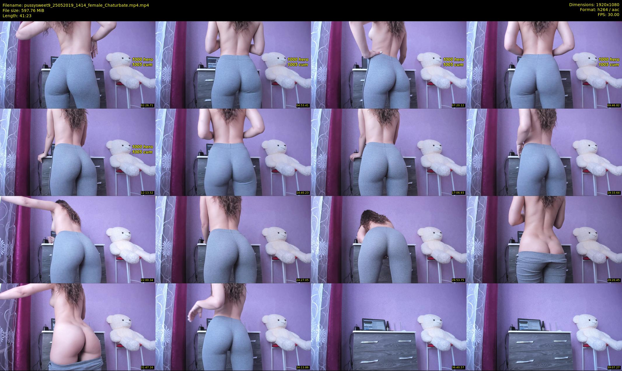 pussysweet9 — 42 minute Chaturbate female cam show recording, 1080p, May 25, 2019