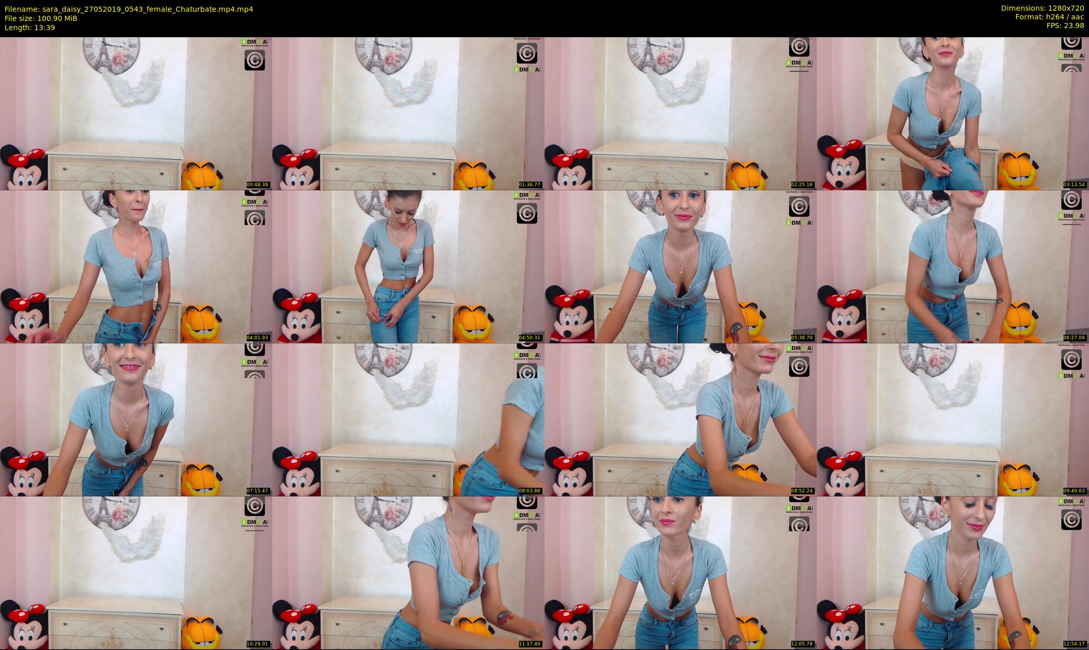 sara_daisy — 14 minute Chaturbate female cam show recording, 720p, May 27, 2019