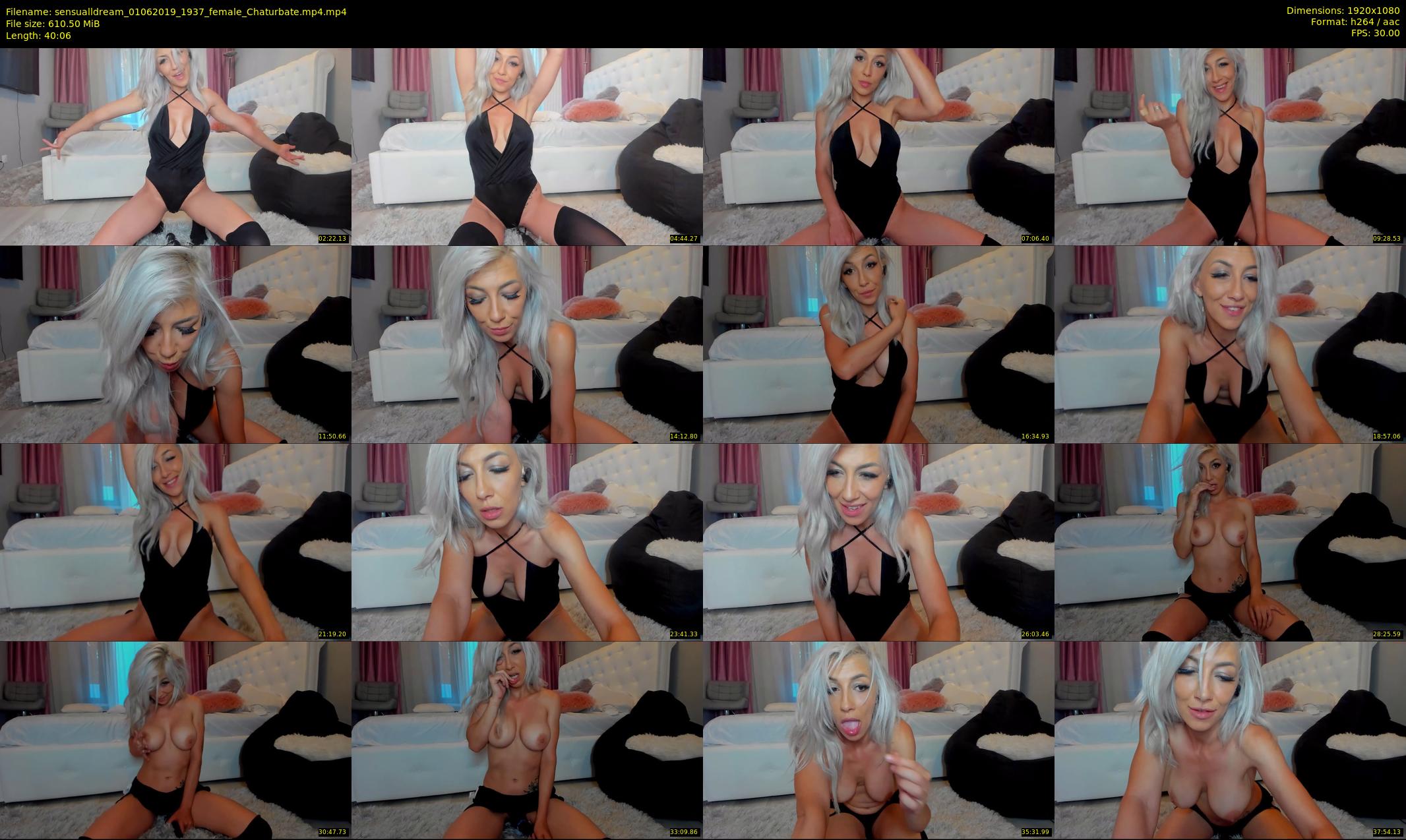 sensualldream — 41 minute Chaturbate female cam show recording, 1080p, Jun 1, 2019