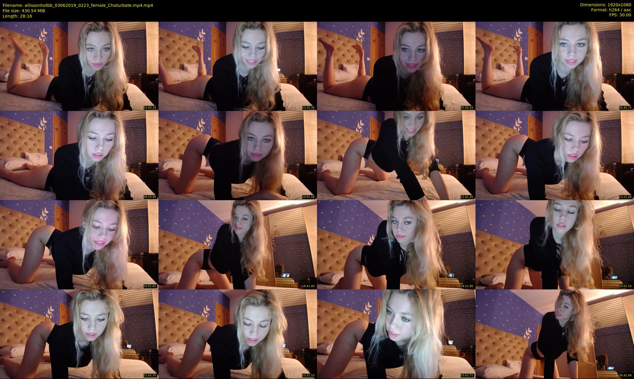 allissonhotbb — 29 minute Chaturbate female cam show recording, 1080p, Jun 3, 2019
