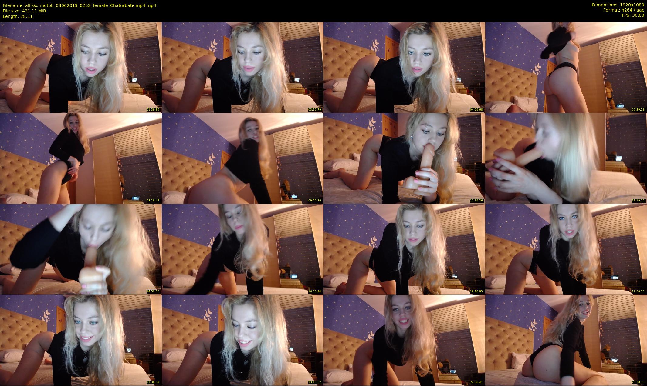 allissonhotbb — 29 minute Chaturbate female cam show recording, 1080p, Jun 3, 2019