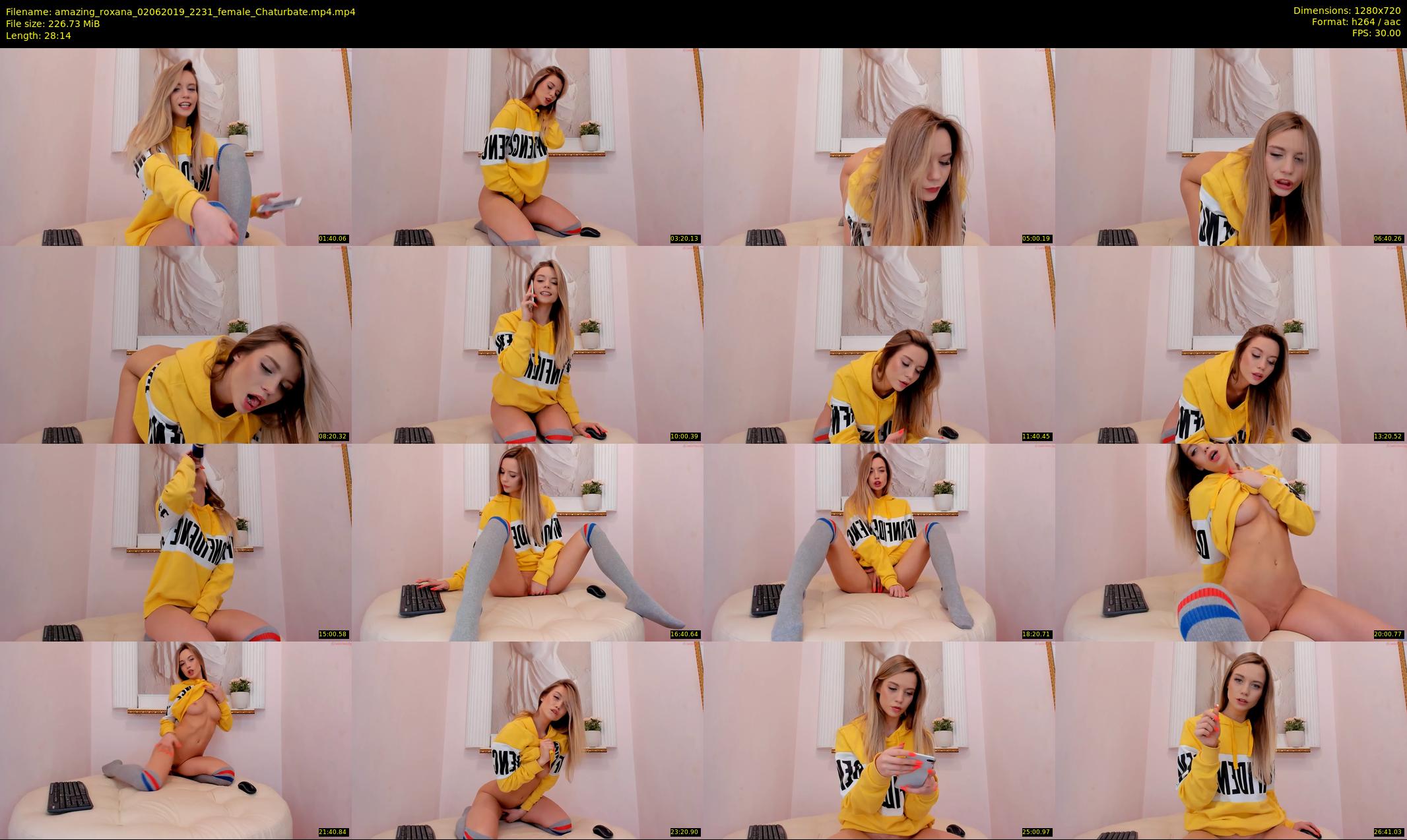 amazing_roxana — 29 minute Chaturbate female cam show recording, 720p, Jun 2, 2019