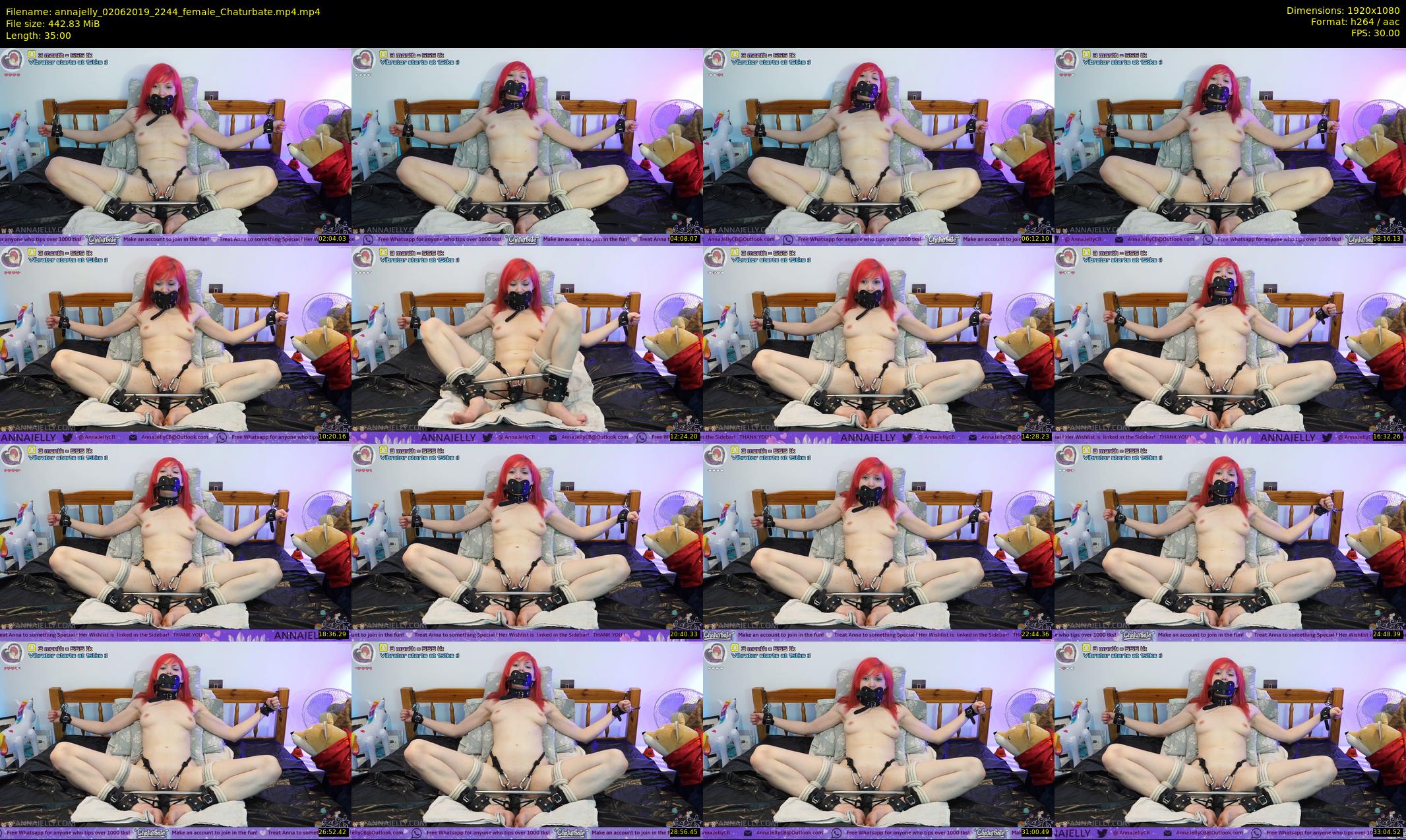annajelly — 35 minute Chaturbate couple cam show recording, 1080p, Jun 2, 2019