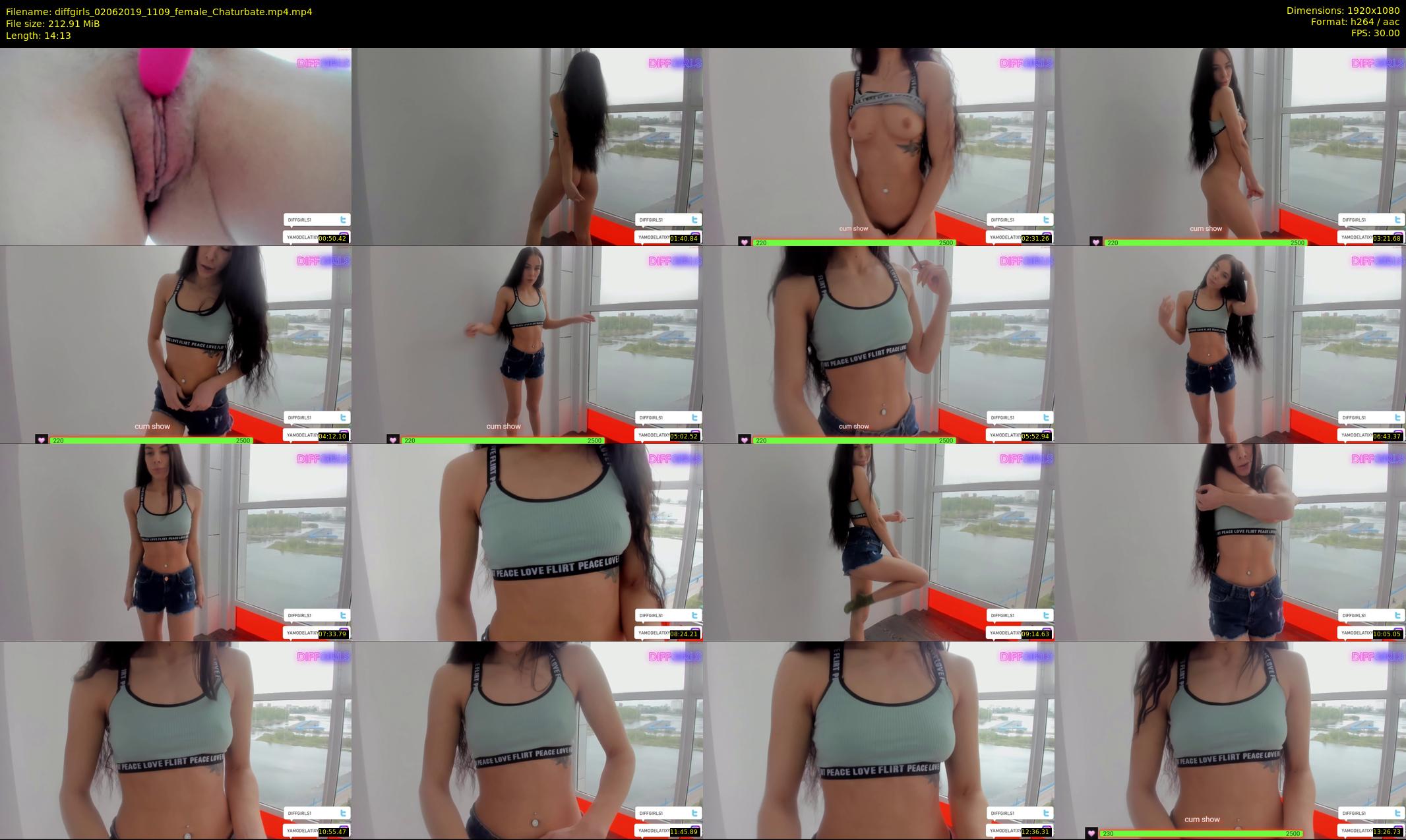 diffgirls — 15 minute Chaturbate female cam show recording, 1080p, Jun 2, 2019