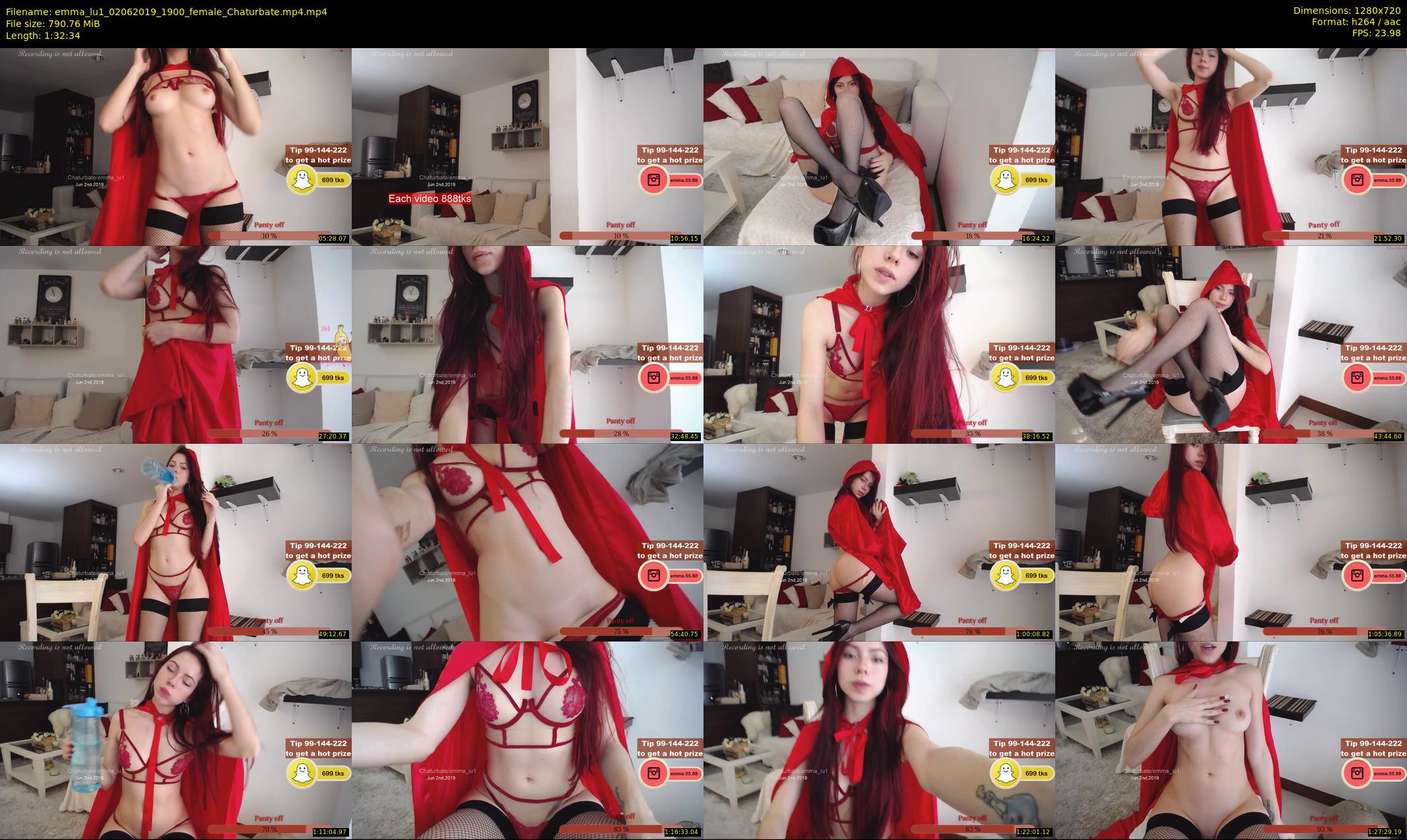 emma_lu1 — 93 minute Chaturbate female cam show recording, 720p, Jun 2, 2019