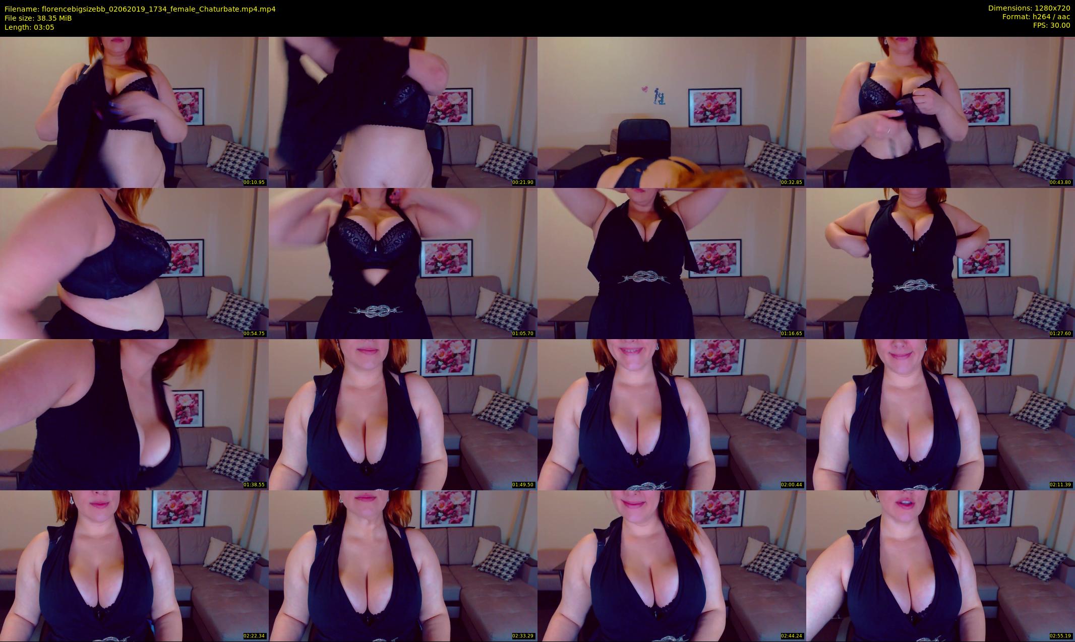 florencebigsizebb — 4 minute Chaturbate female cam show recording, 720p, Jun 2, 2019