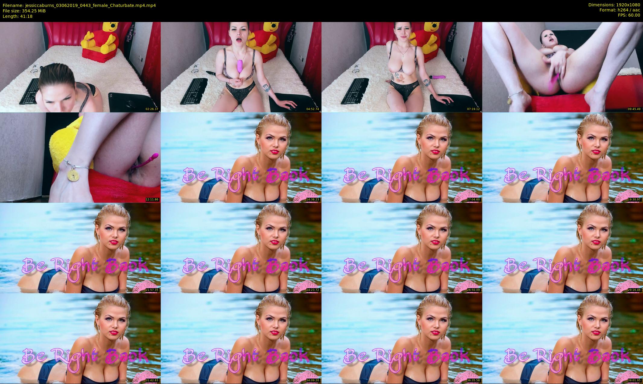 jessiccaburns — 42 minute Chaturbate female cam show recording, 1080p, Jun 3, 2019