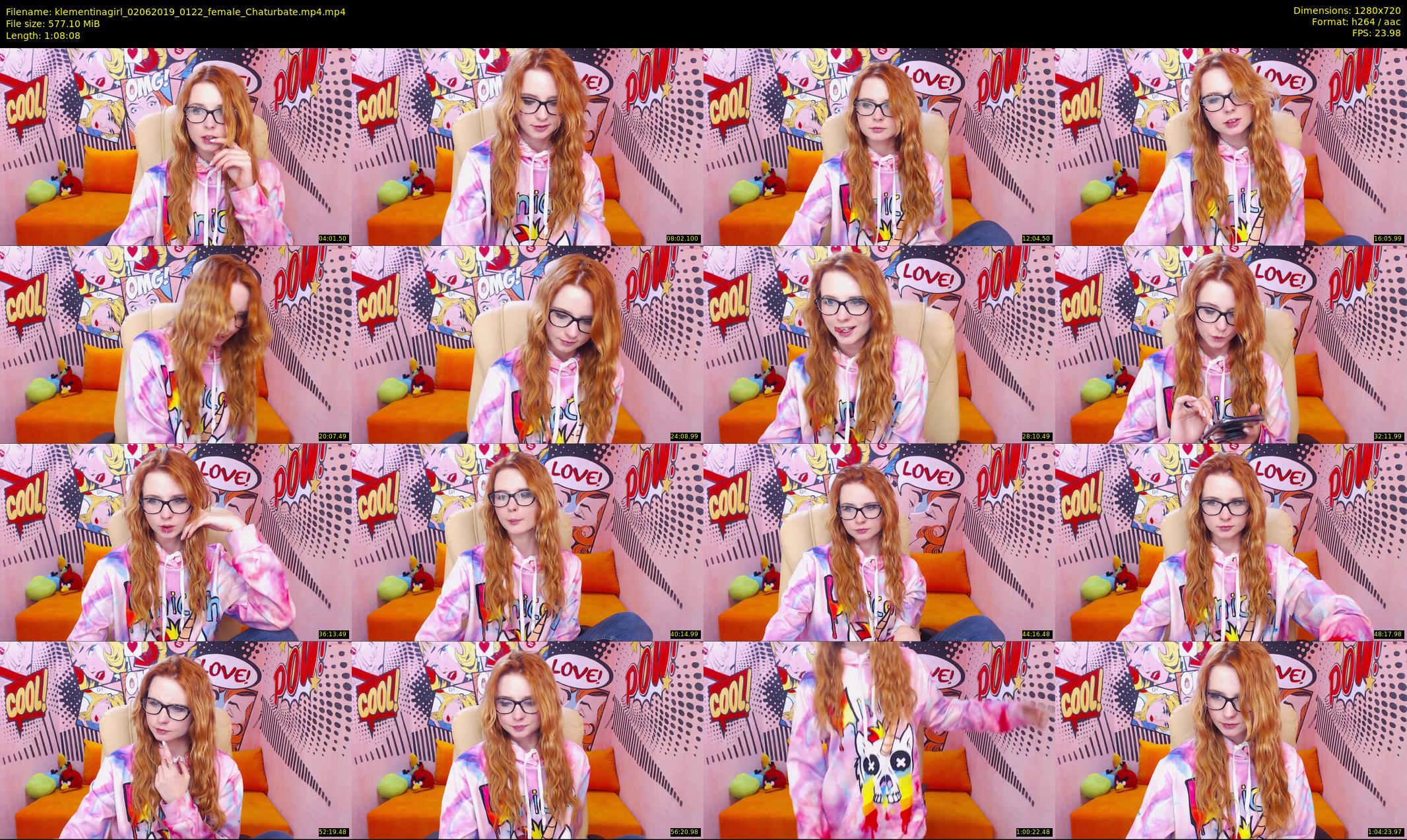 klementinagirl — 69 minute Chaturbate female cam show recording, 720p, Jun 2, 2019