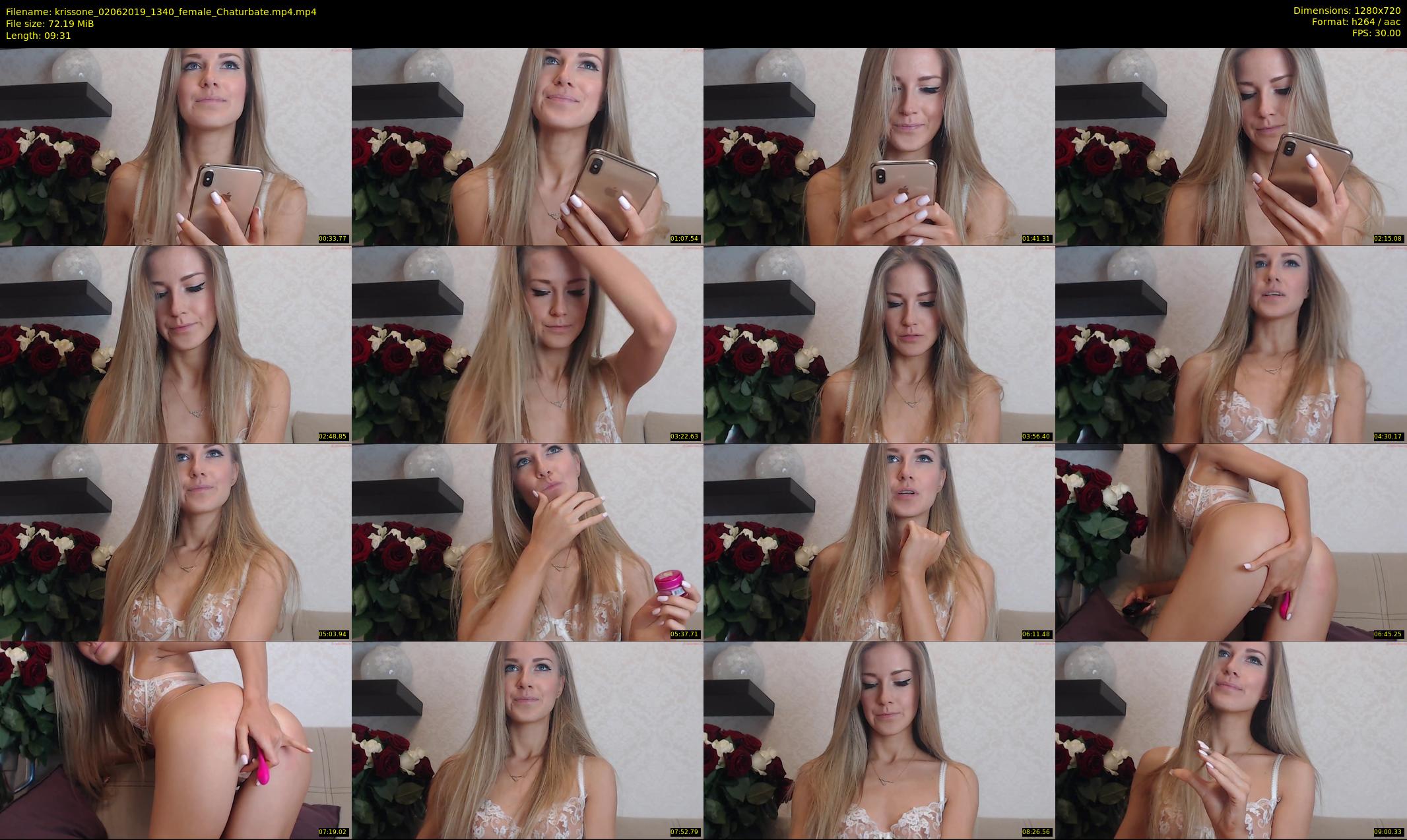 krissone — 10 minute Chaturbate female cam show recording, 720p, Jun 2, 2019