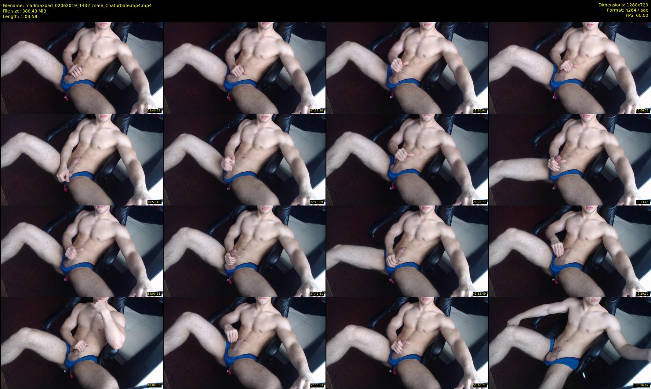 madmaxbad — 64 minute Chaturbate male cam show recording, 720p, Jun 2, 2019