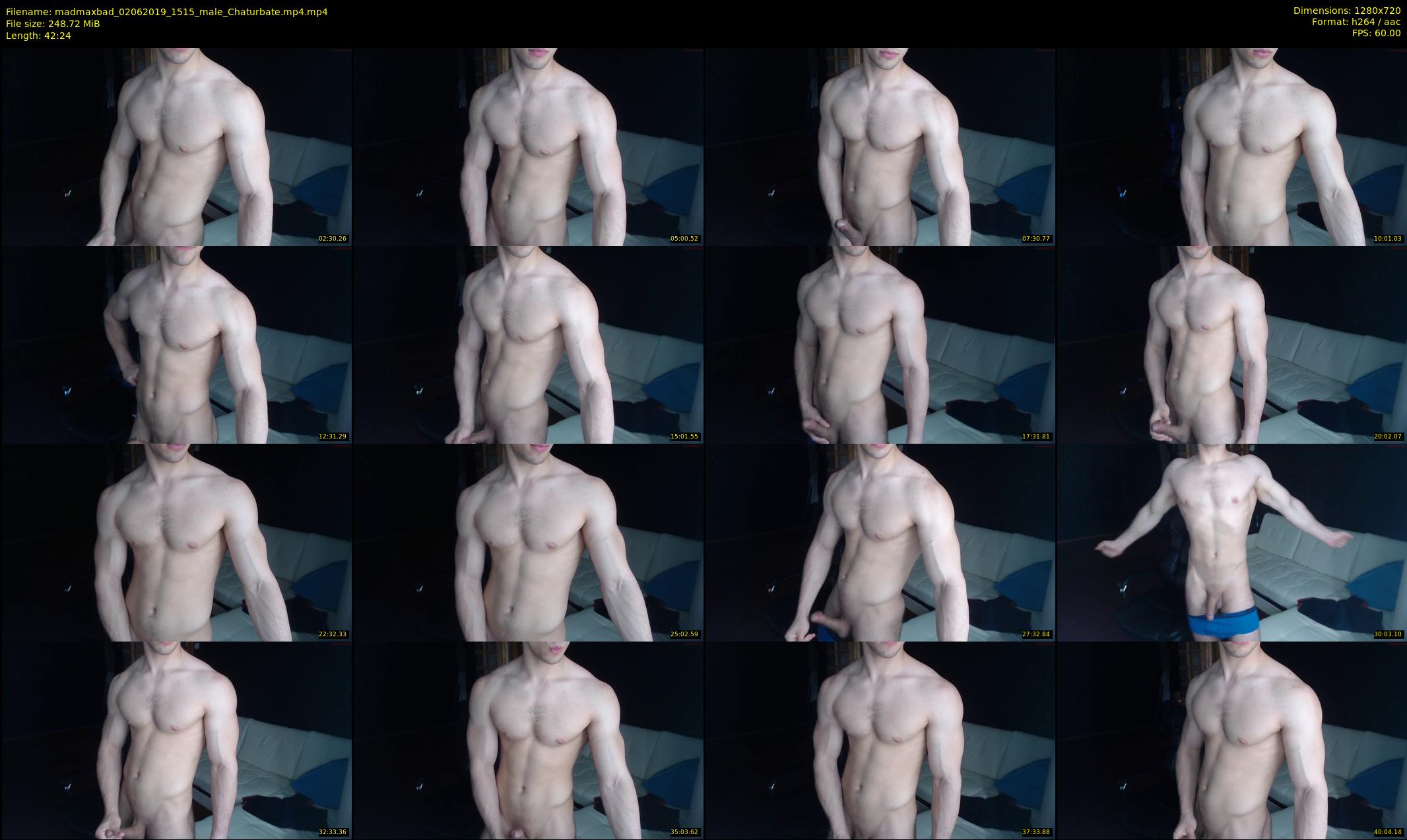 madmaxbad — 43 minute Chaturbate male cam show recording, 720p, Jun 2, 2019
