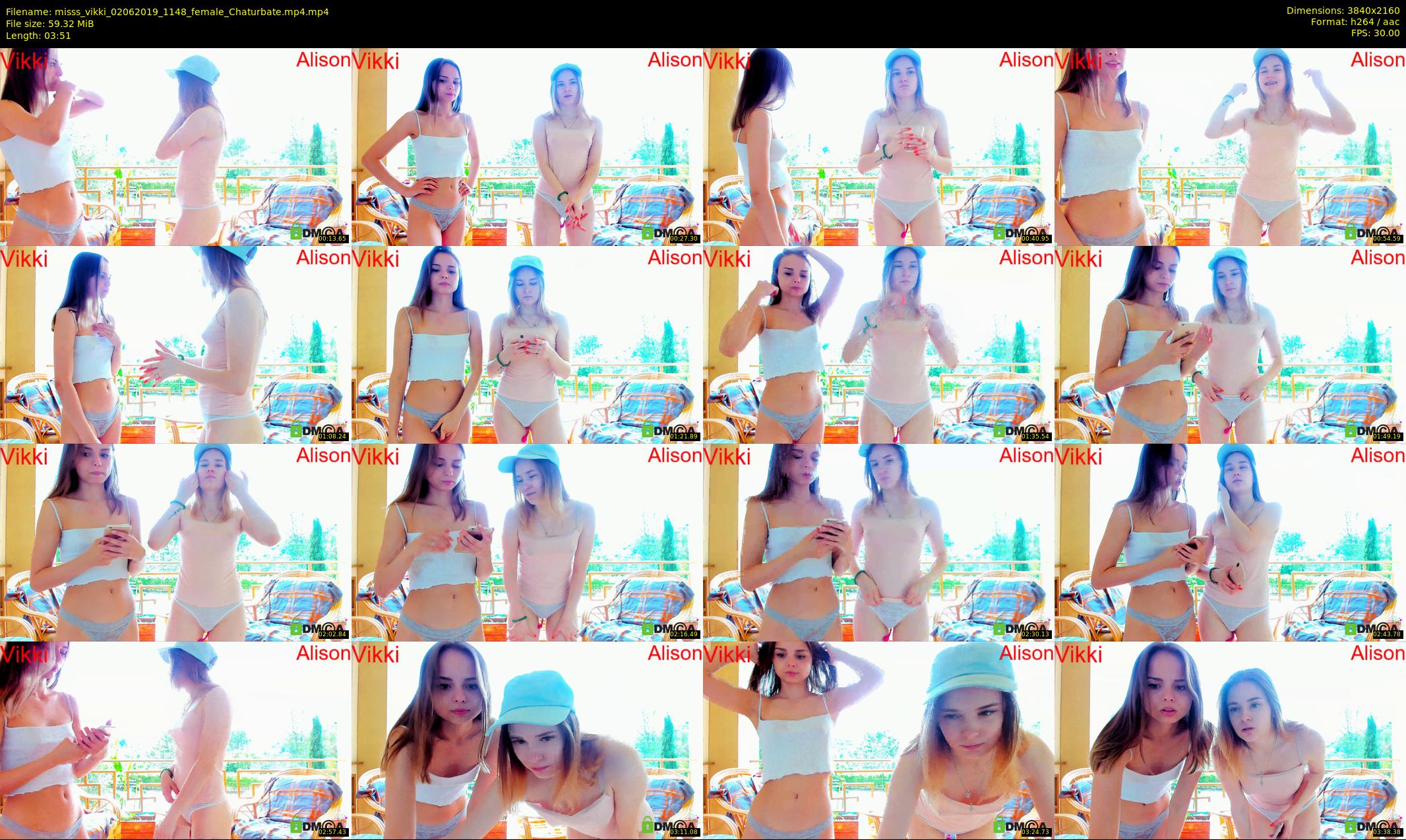 misss_vikki — 4 minute Chaturbate female cam show recording, 4K, Jun 2, 2019