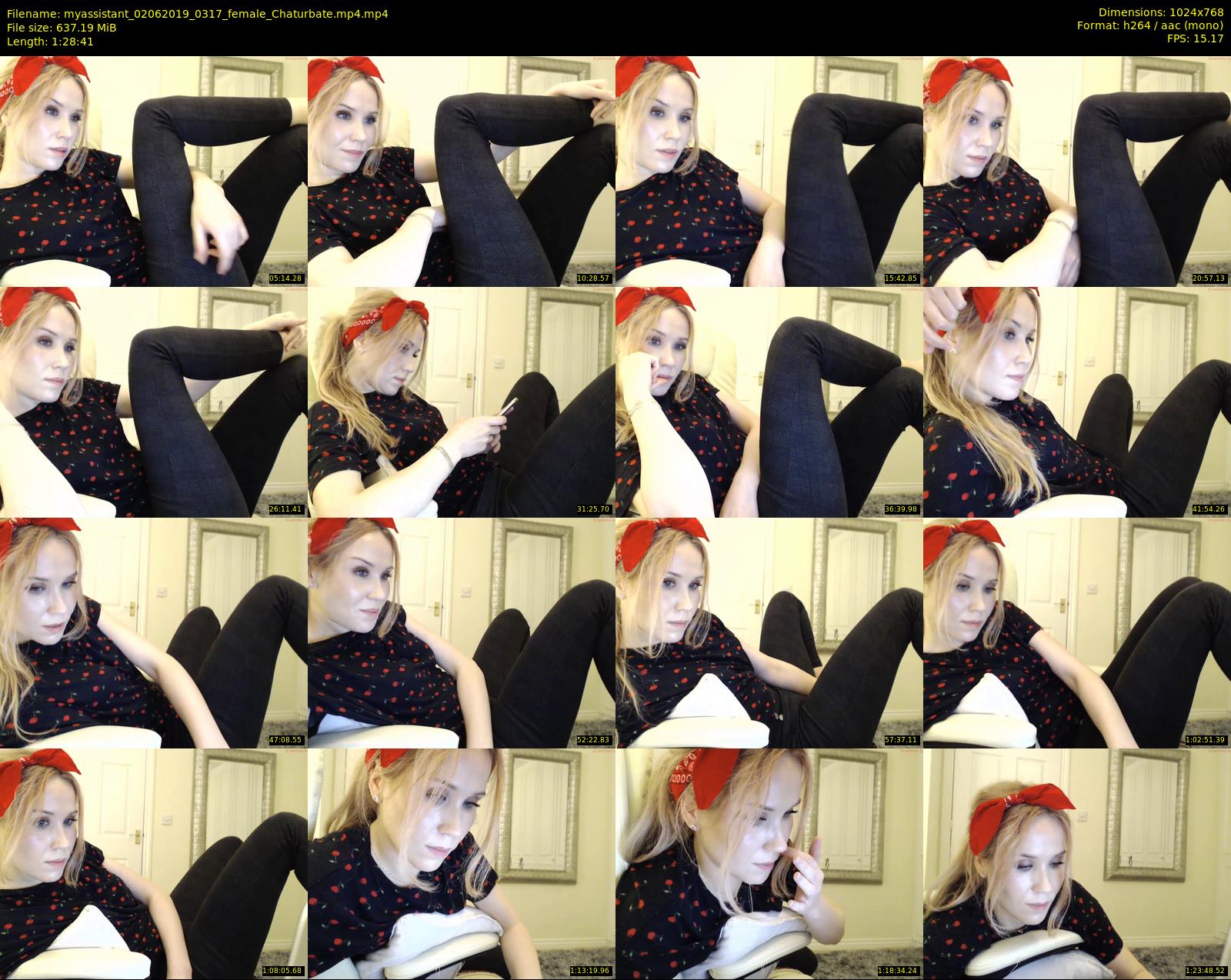 myassistant — 89 minute Chaturbate female cam show recording, 720p, Jun 2, 2019