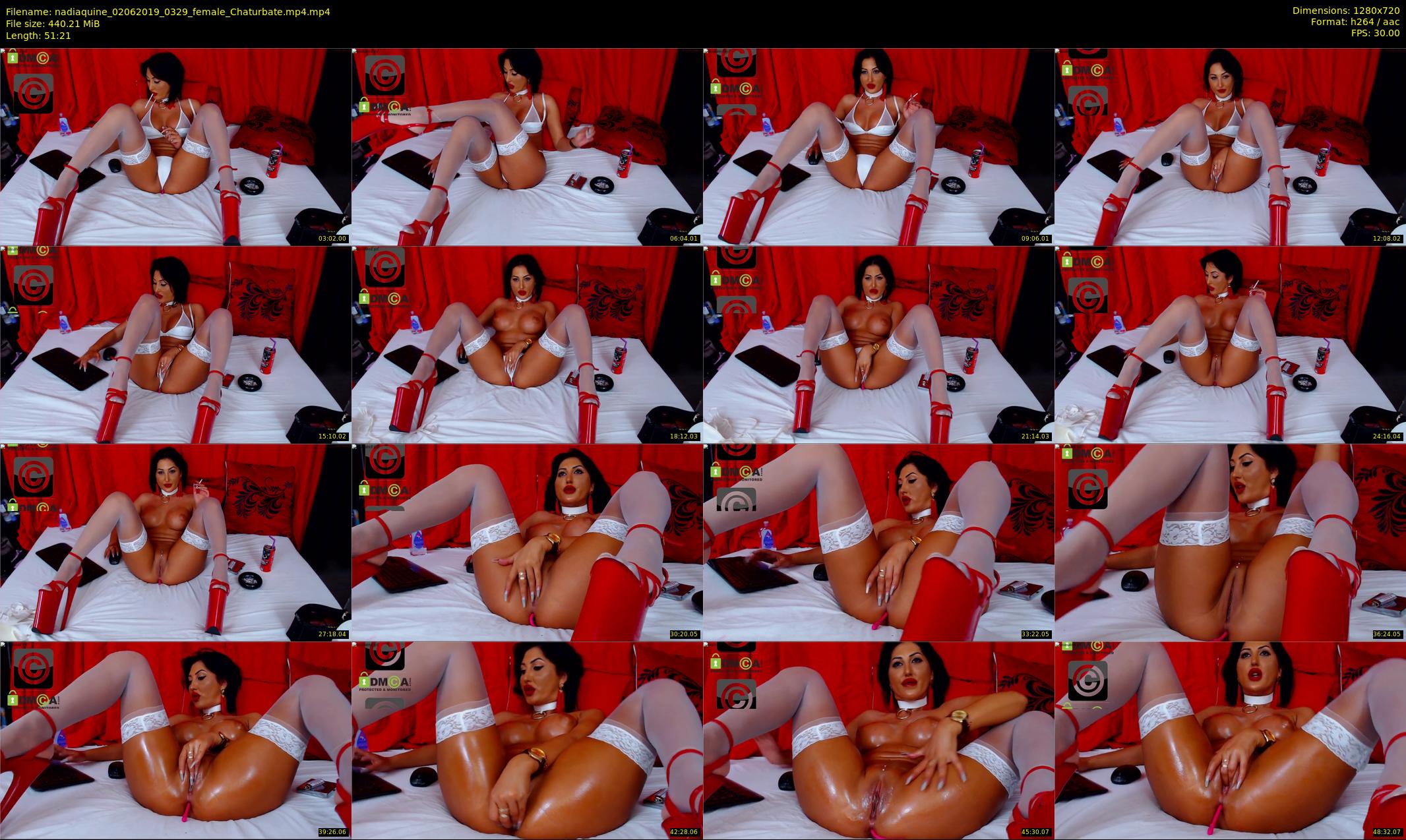 nadiaquine — 52 minute Chaturbate female cam show recording, 720p, Jun 2, 2019