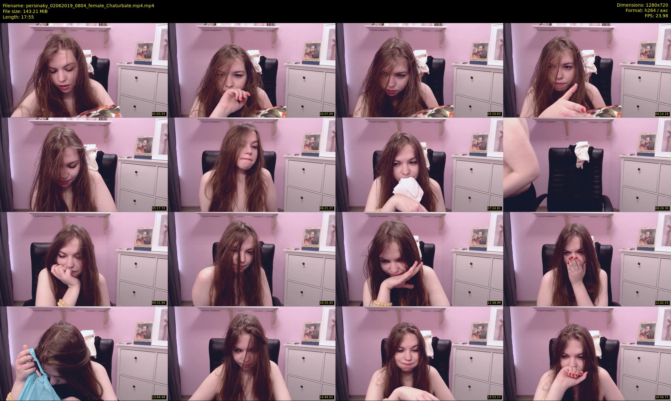 persinaky — 18 minute Chaturbate female cam show recording, 720p, Jun 2, 2019