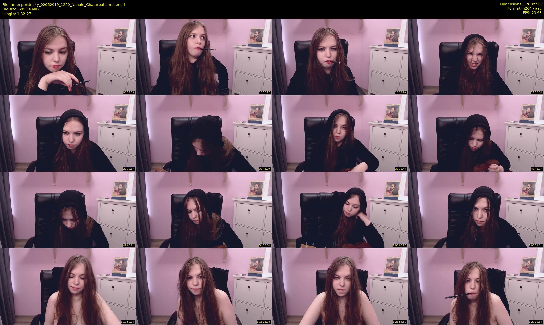 persinaky — 93 minute Chaturbate female cam show recording, 720p, Jun 2, 2019