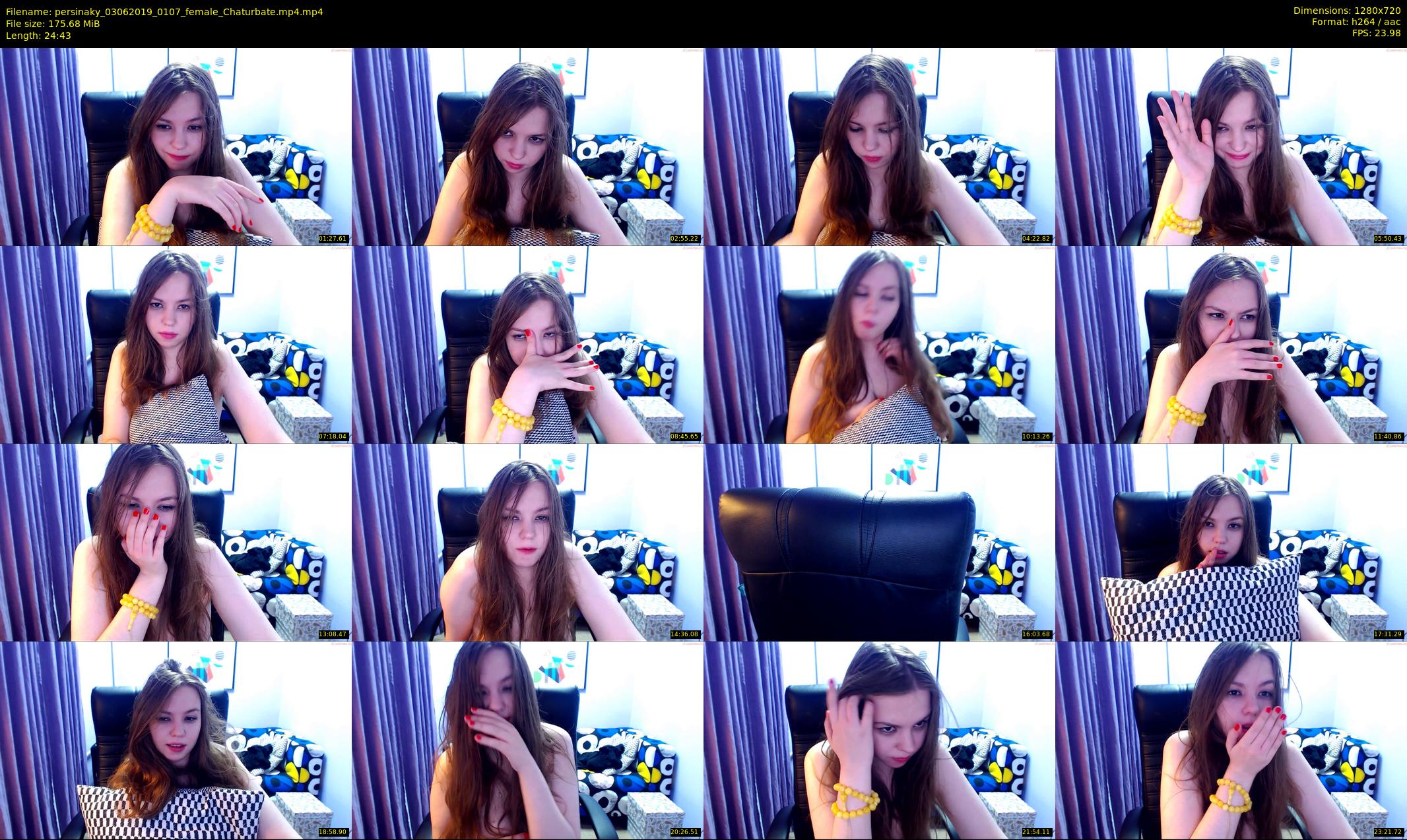 persinaky — 25 minute Chaturbate female cam show recording, 720p, Jun 3, 2019