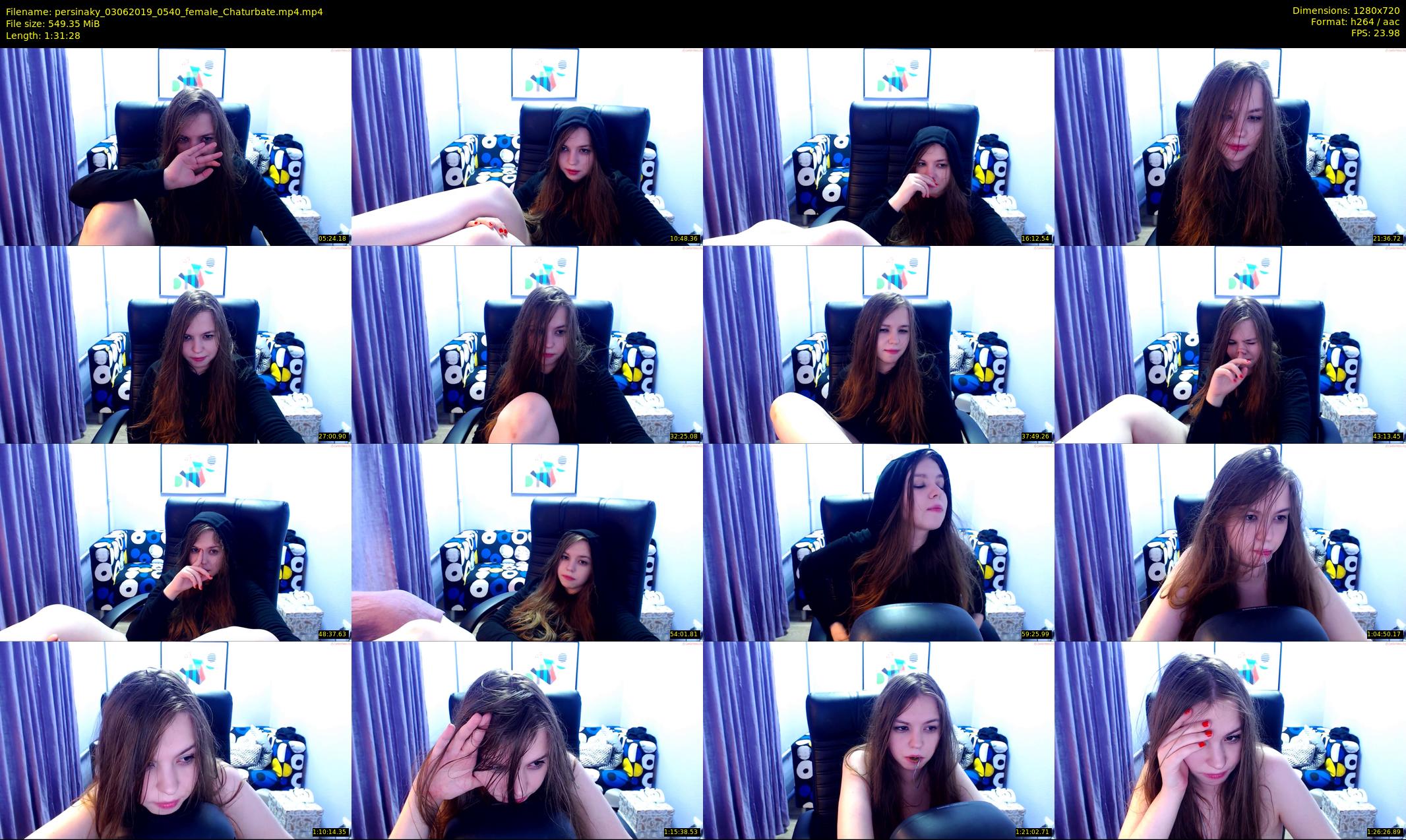persinaky — 92 minute Chaturbate female cam show recording, 720p, Jun 3, 2019