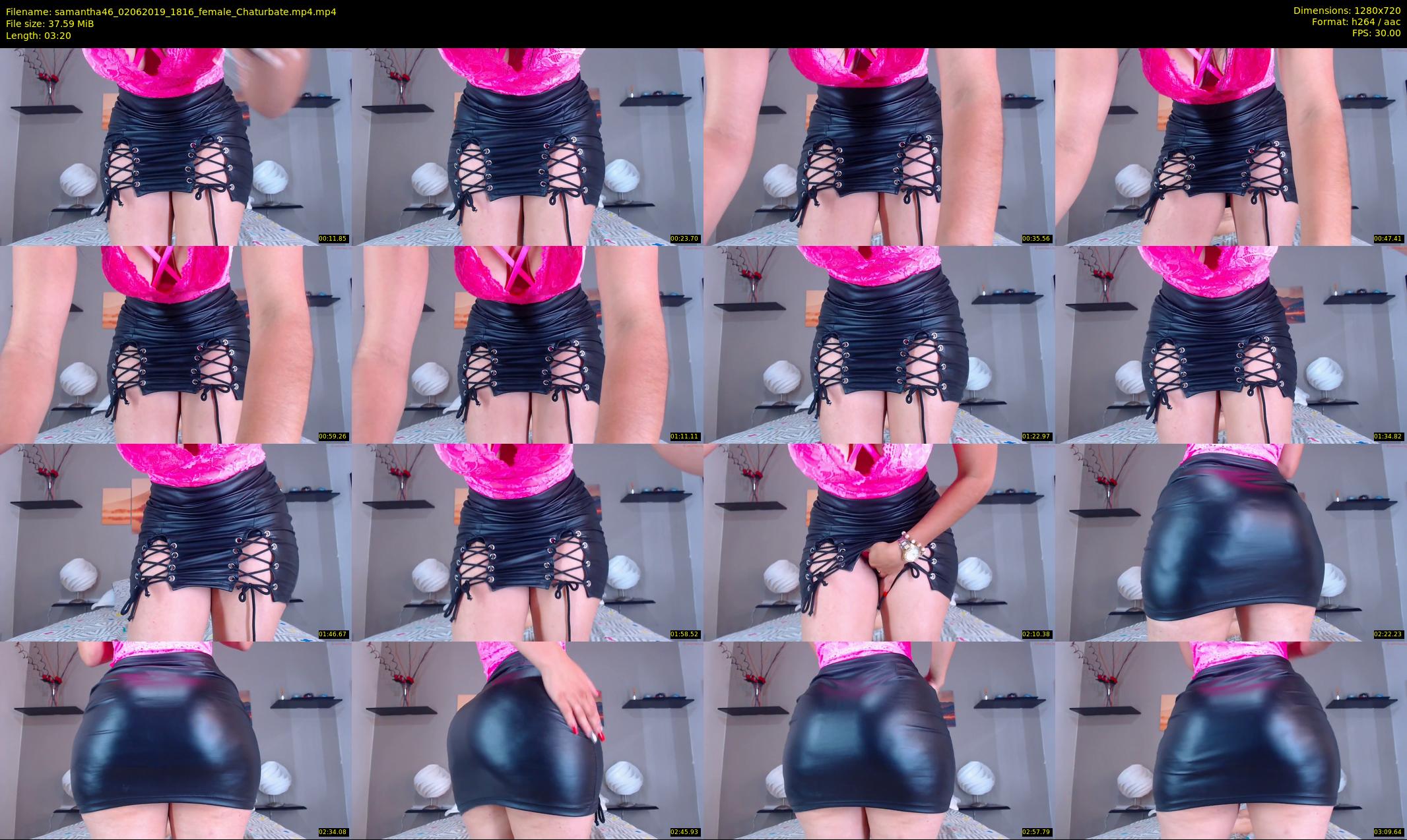 samantha46 — 4 minute Chaturbate female cam show recording, 720p, Jun 2, 2019