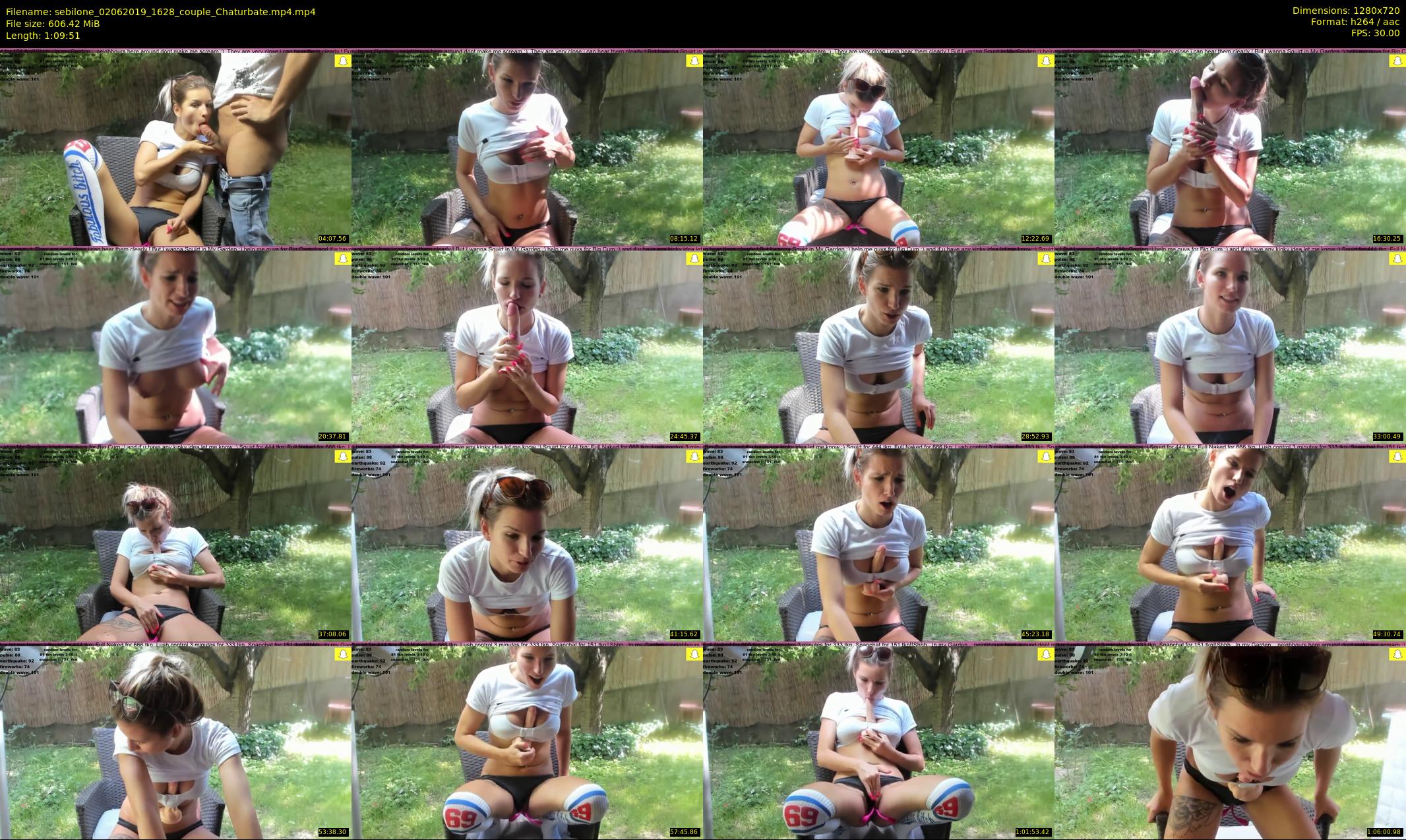 sebilone — 70 minute Chaturbate couple cam show recording, 720p, Jun 2, 2019