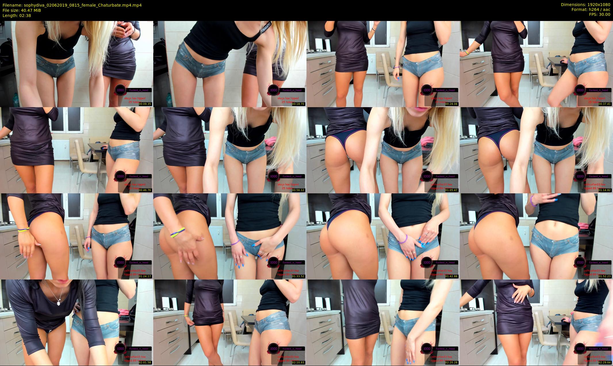 sophydiva — 3 minute Chaturbate female cam show recording, 1080p, Jun 2, 2019