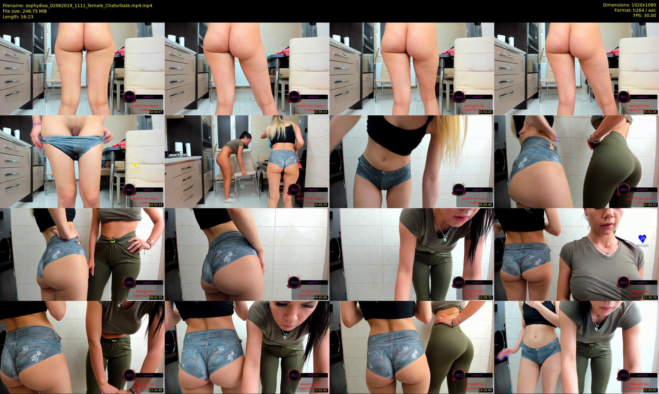 sophydiva — 17 minute Chaturbate female cam show recording, 1080p, Jun 2, 2019