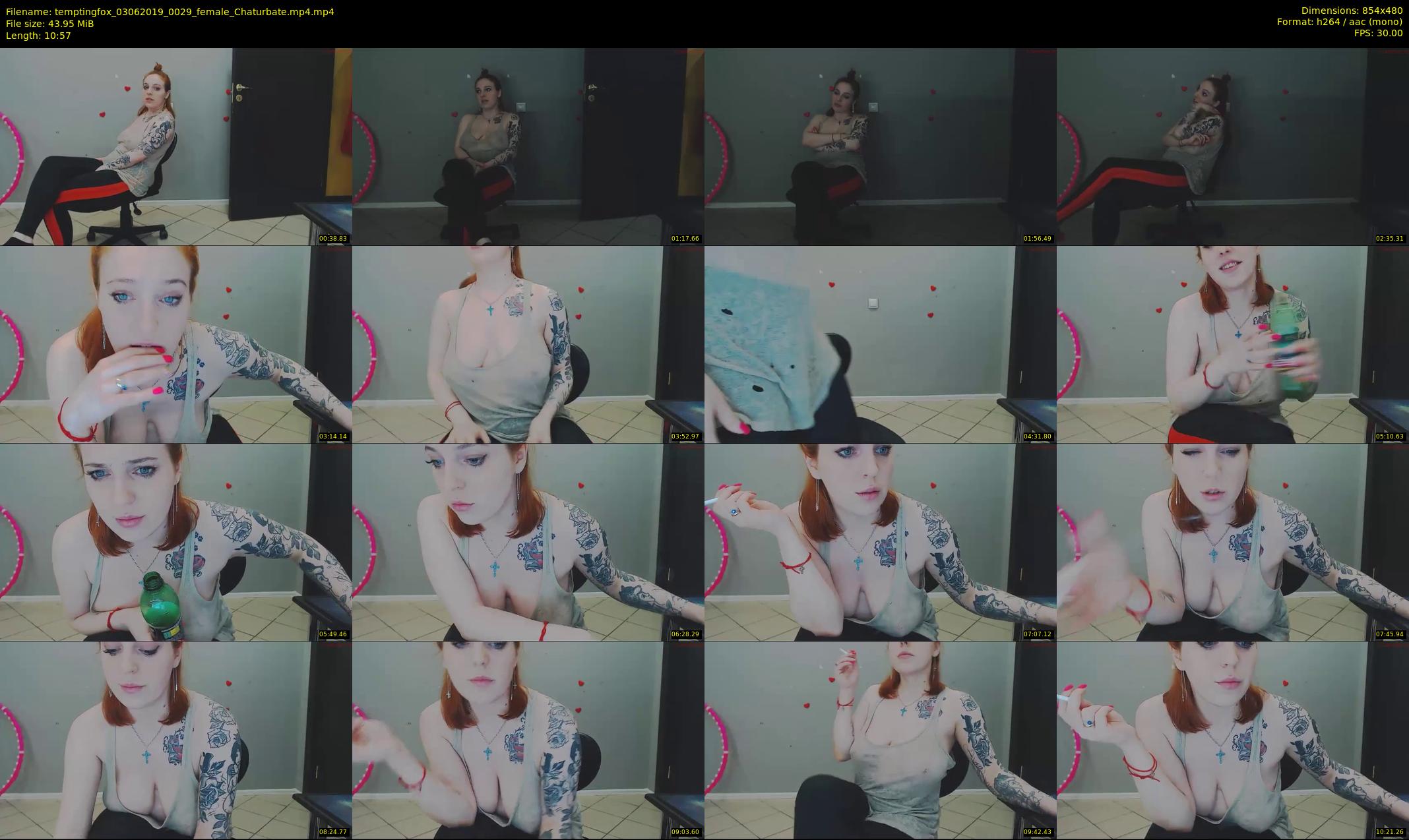 temptingfox — 11 minute Chaturbate female cam show recording, 480p, Jun 3, 2019
