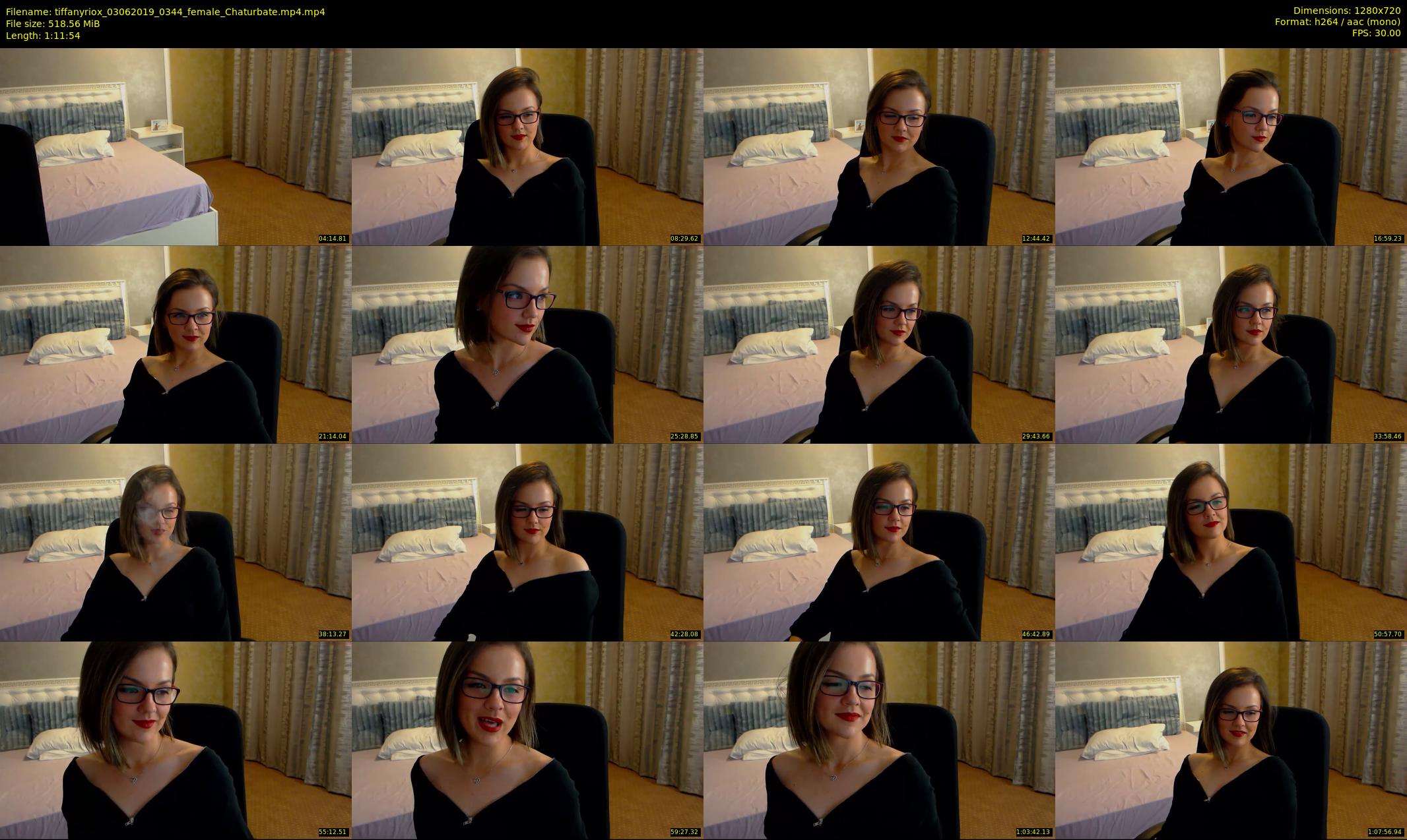 tiffanyriox — 72 minute Chaturbate female cam show recording, 720p, Jun 3, 2019