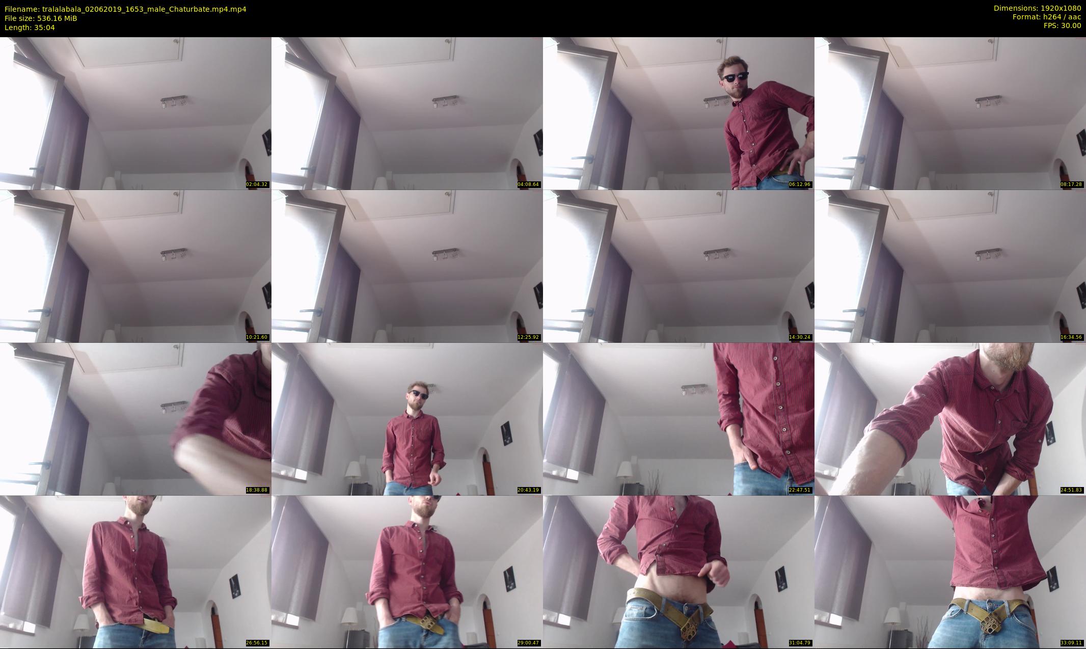 tralalabala — 36 minute Chaturbate male cam show recording, 1080p, Jun 2, 2019