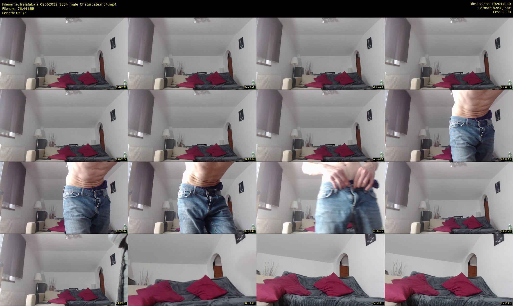 tralalabala — 6 minute Chaturbate male cam show recording, 1080p, Jun 2, 2019
