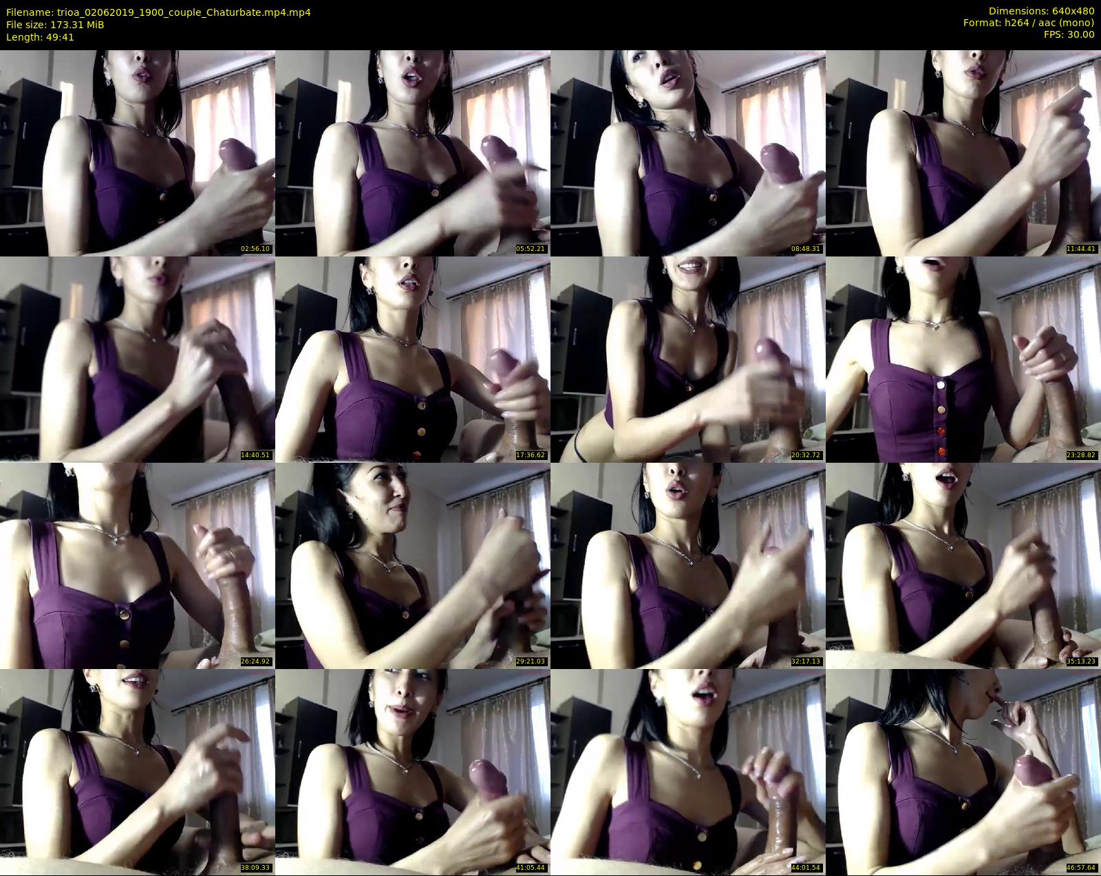 trioa — 50 minute Chaturbate couple cam show recording, 480p, Jun 2, 2019