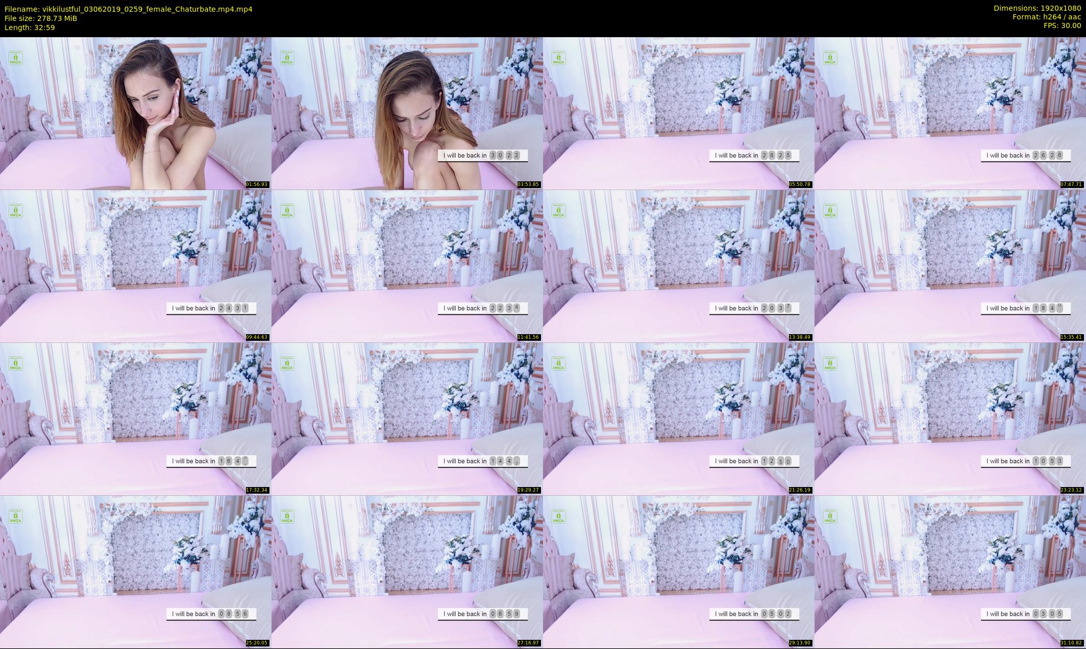 vikkilustful — 33 minute Chaturbate female cam show recording, 1080p, Jun 3, 2019