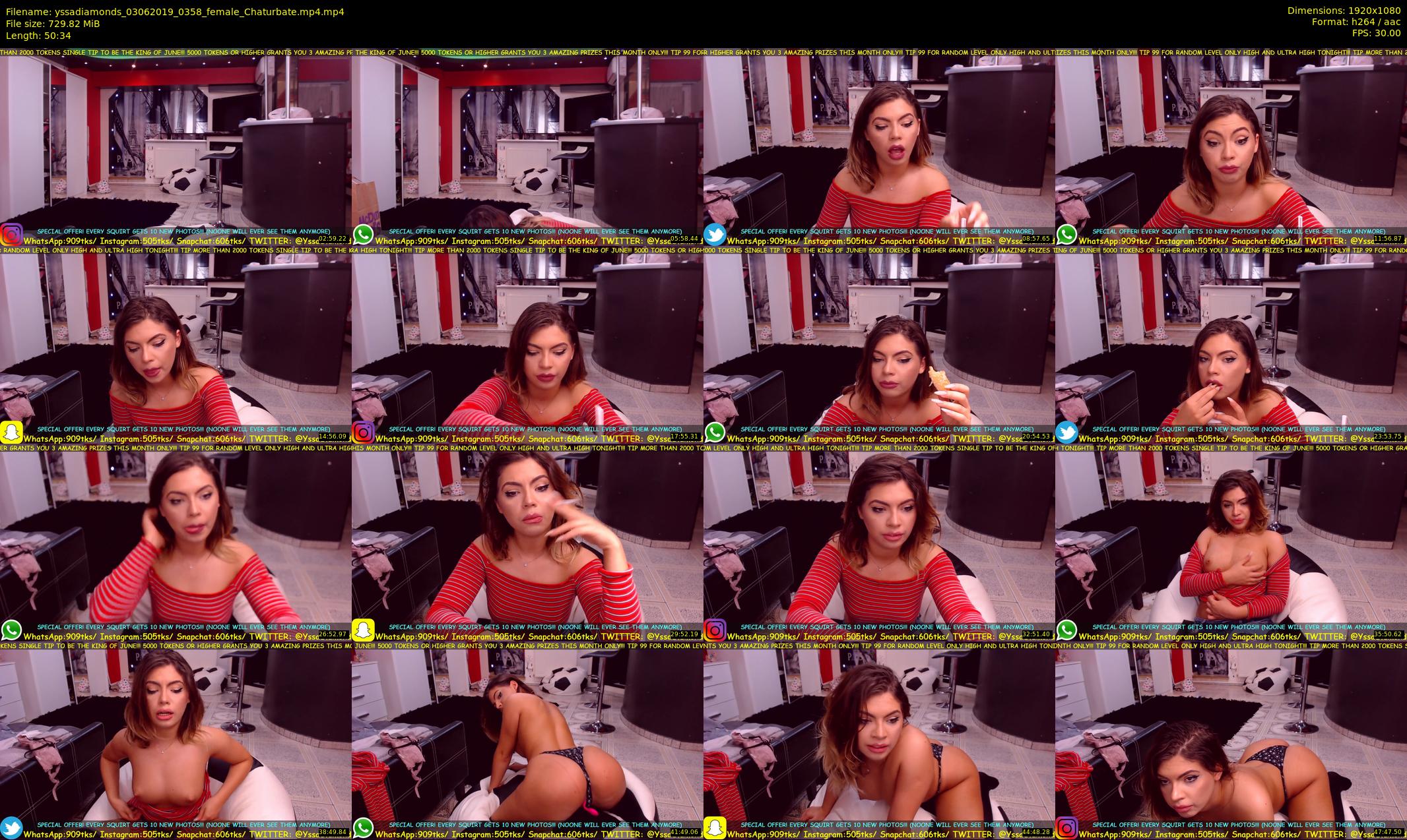 yssadiamonds — 51 minute Chaturbate female cam show recording, 1080p, Jun 3, 2019