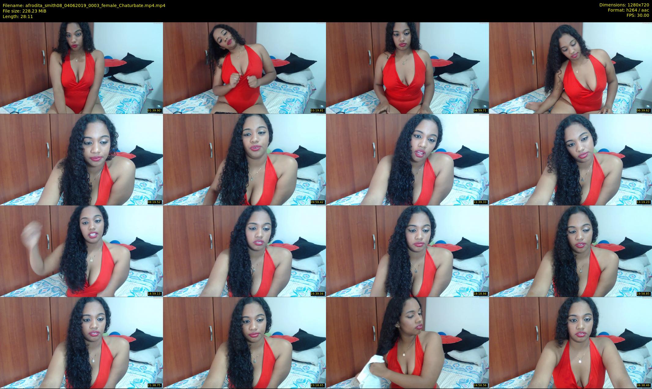 afrodita_smith08 — 29 minute Chaturbate female cam show recording, 720p, Jun 4, 2019