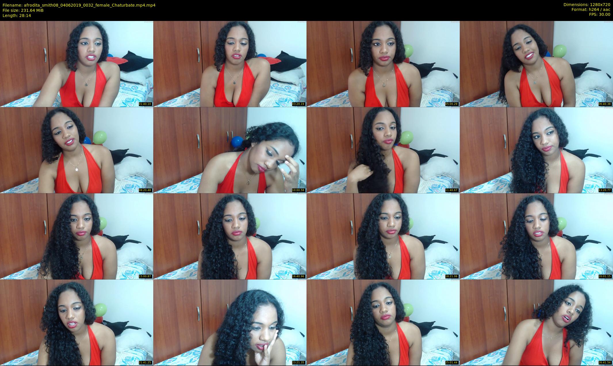 afrodita_smith08 — 29 minute Chaturbate female cam show recording, 720p, Jun 4, 2019