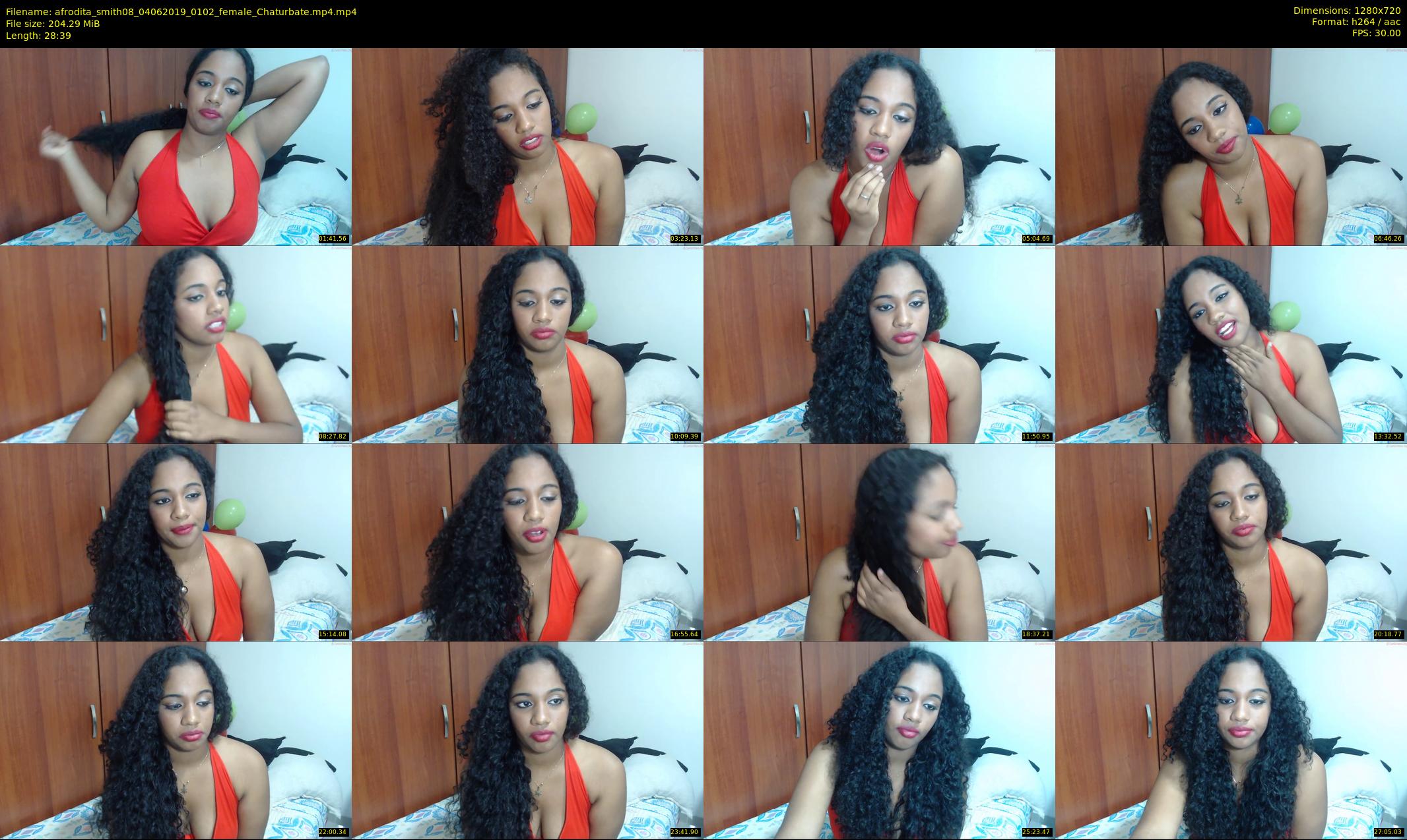 afrodita_smith08 — 29 minute Chaturbate female cam show recording, 720p, Jun 4, 2019