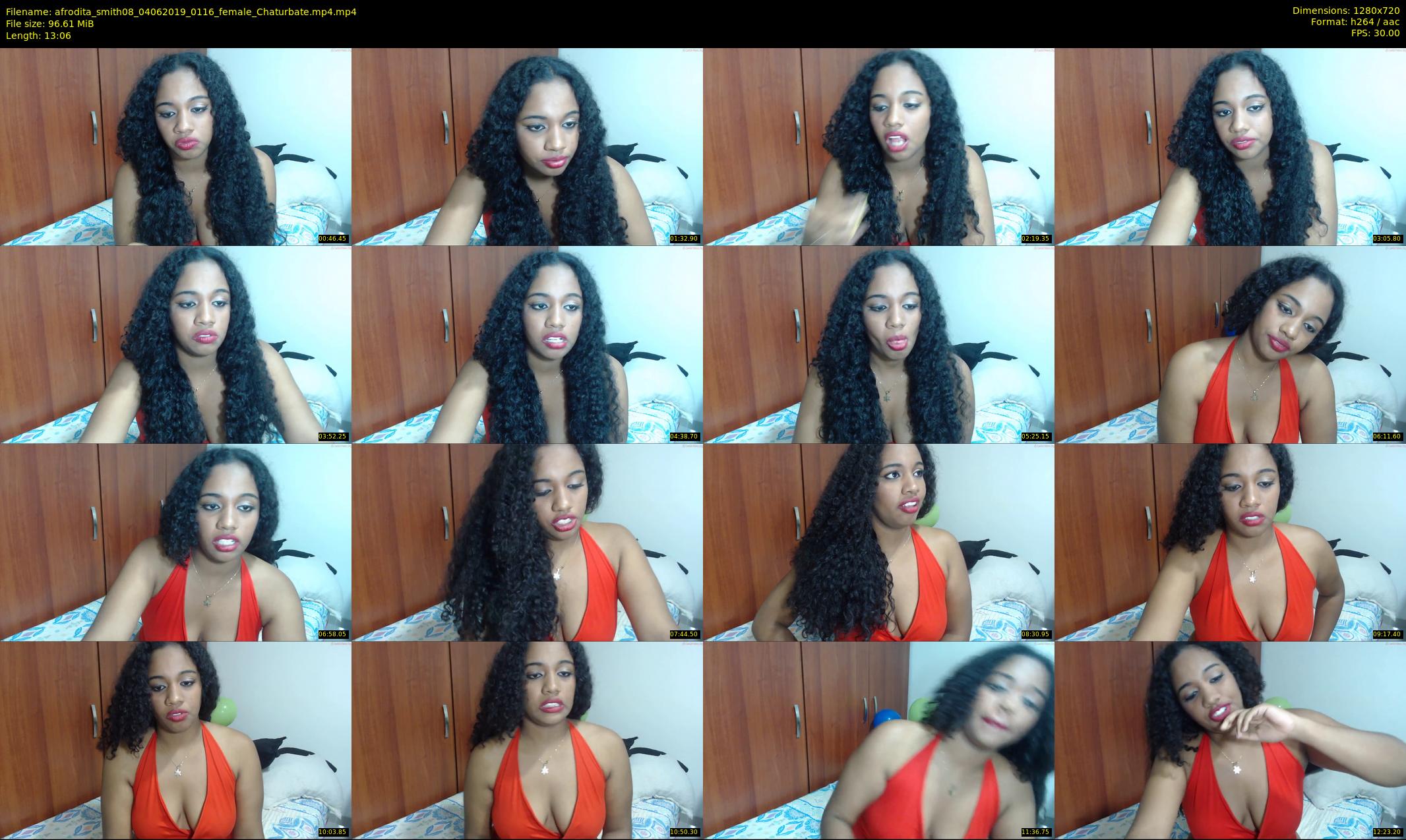 afrodita_smith08 — 14 minute Chaturbate female cam show recording, 720p, Jun 4, 2019