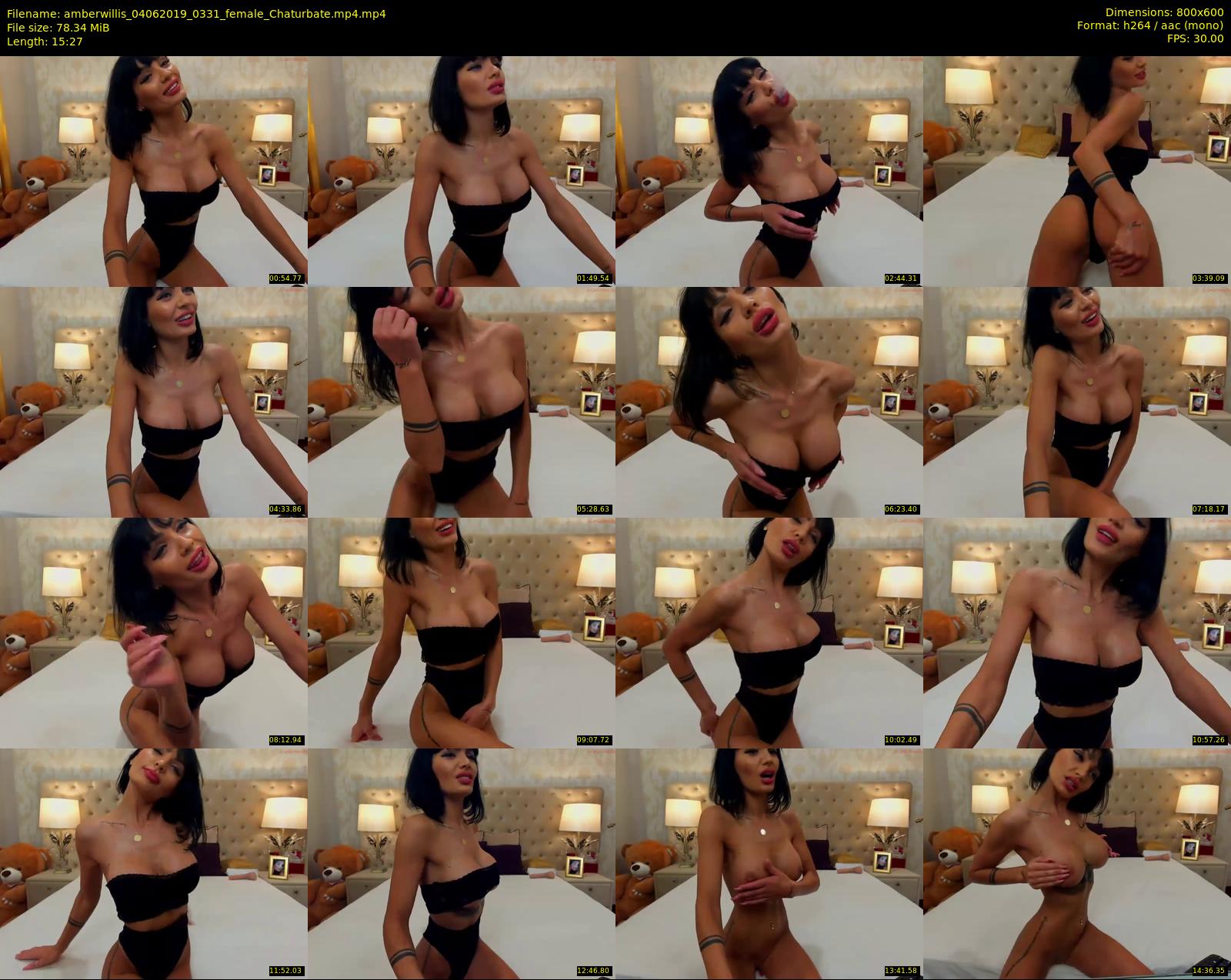 amberwillis — 16 minute Chaturbate female cam show recording, 480p, Jun 4, 2019