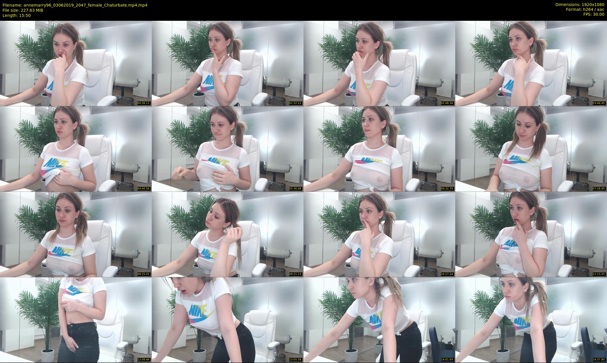 annemarry96 — 16 minute Chaturbate female cam show recording, 1080p, Jun 3, 2019