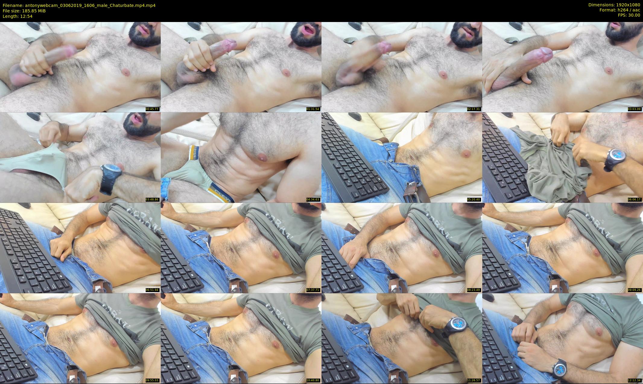 antonywebcam — 13 minute Chaturbate male cam show recording, 1080p, Jun 3, 2019