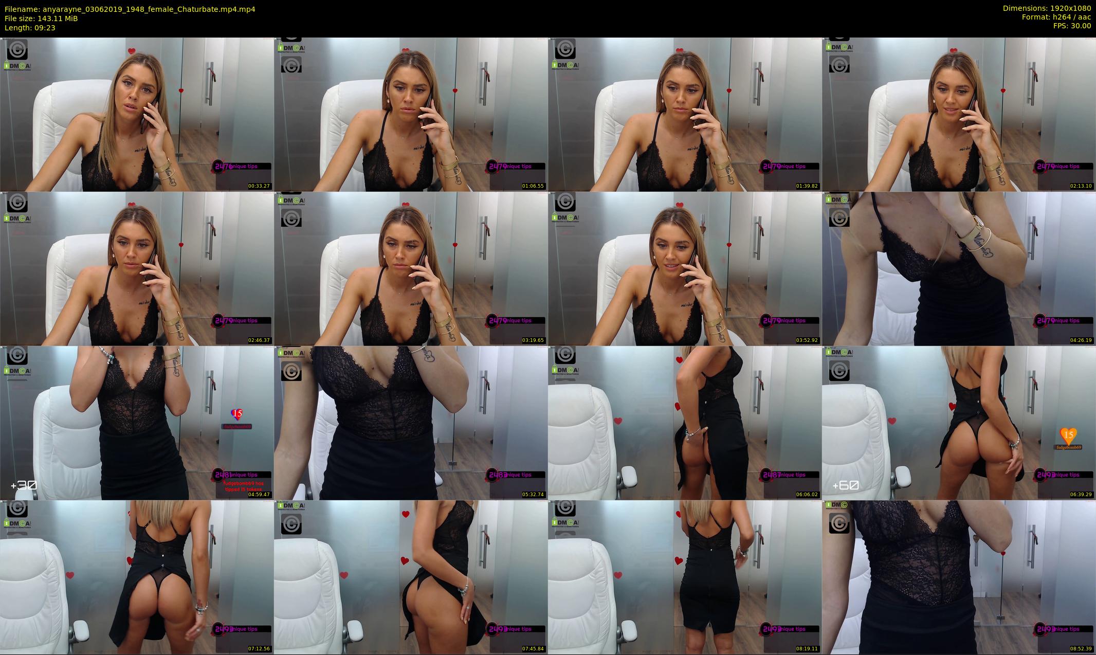 anyarayne — 10 minute Chaturbate female cam show recording, 1080p, Jun 3, 2019
