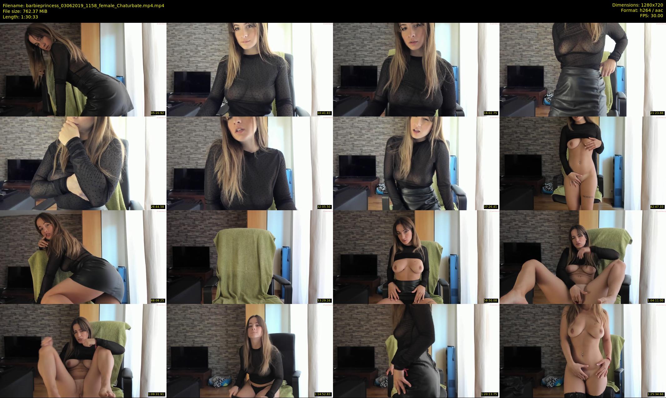 barbieprincess — 91 minute Chaturbate female cam show recording, 720p, Jun 3, 2019
